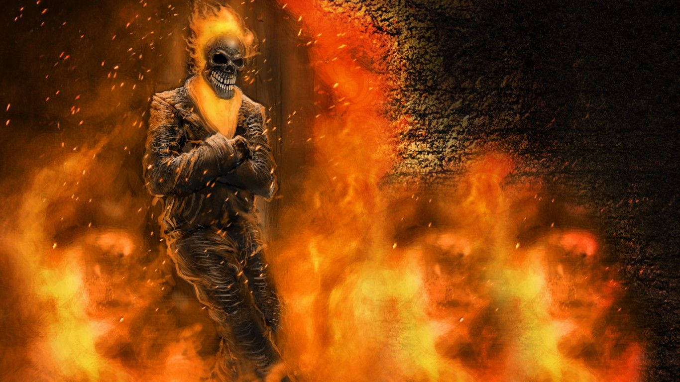 1366X768 Ghost Rider Wallpaper and Background