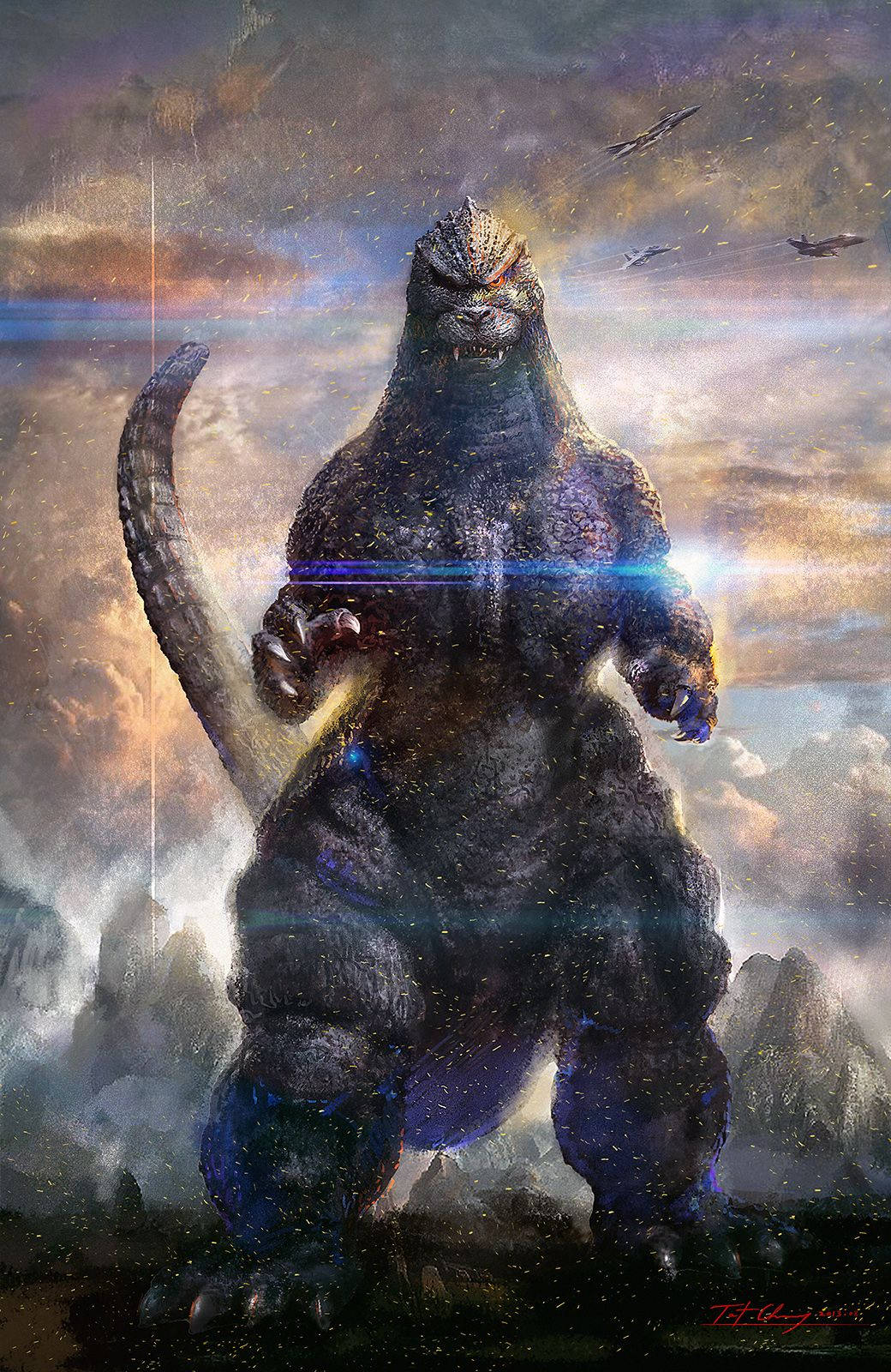 Godzilla 1040X1600 Wallpaper and Background Image
