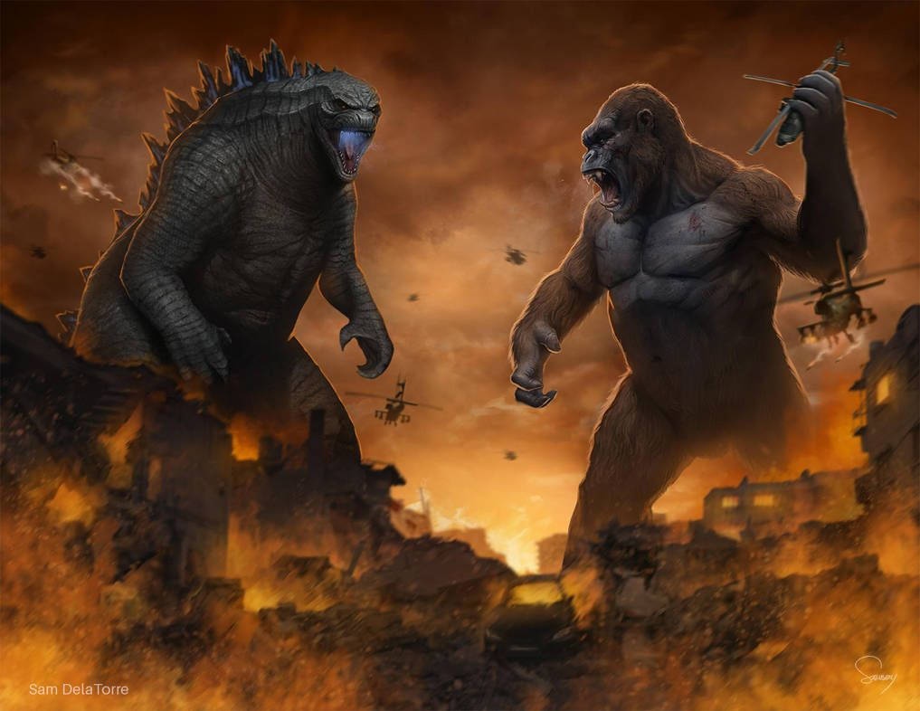 1017X786 Godzilla Vs Kong Wallpaper and Background
