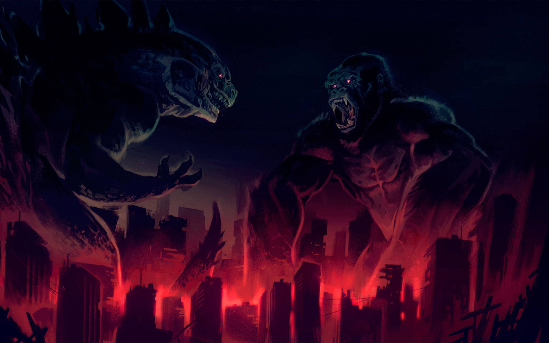2560X1600 Godzilla Vs Kong Wallpaper and Background