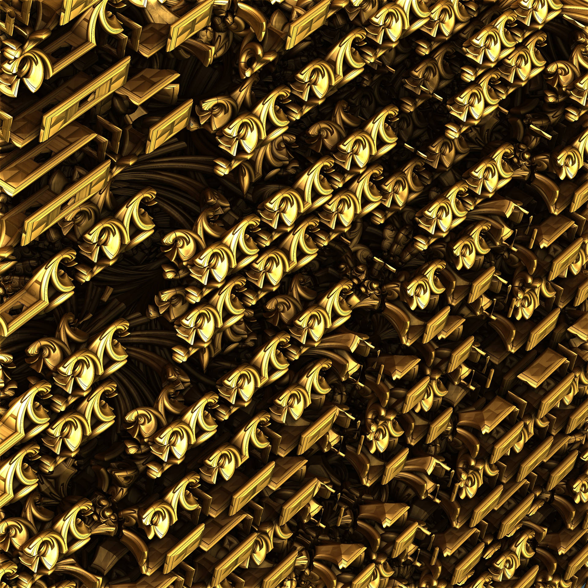 3072X3072 Gold Wallpaper and Background