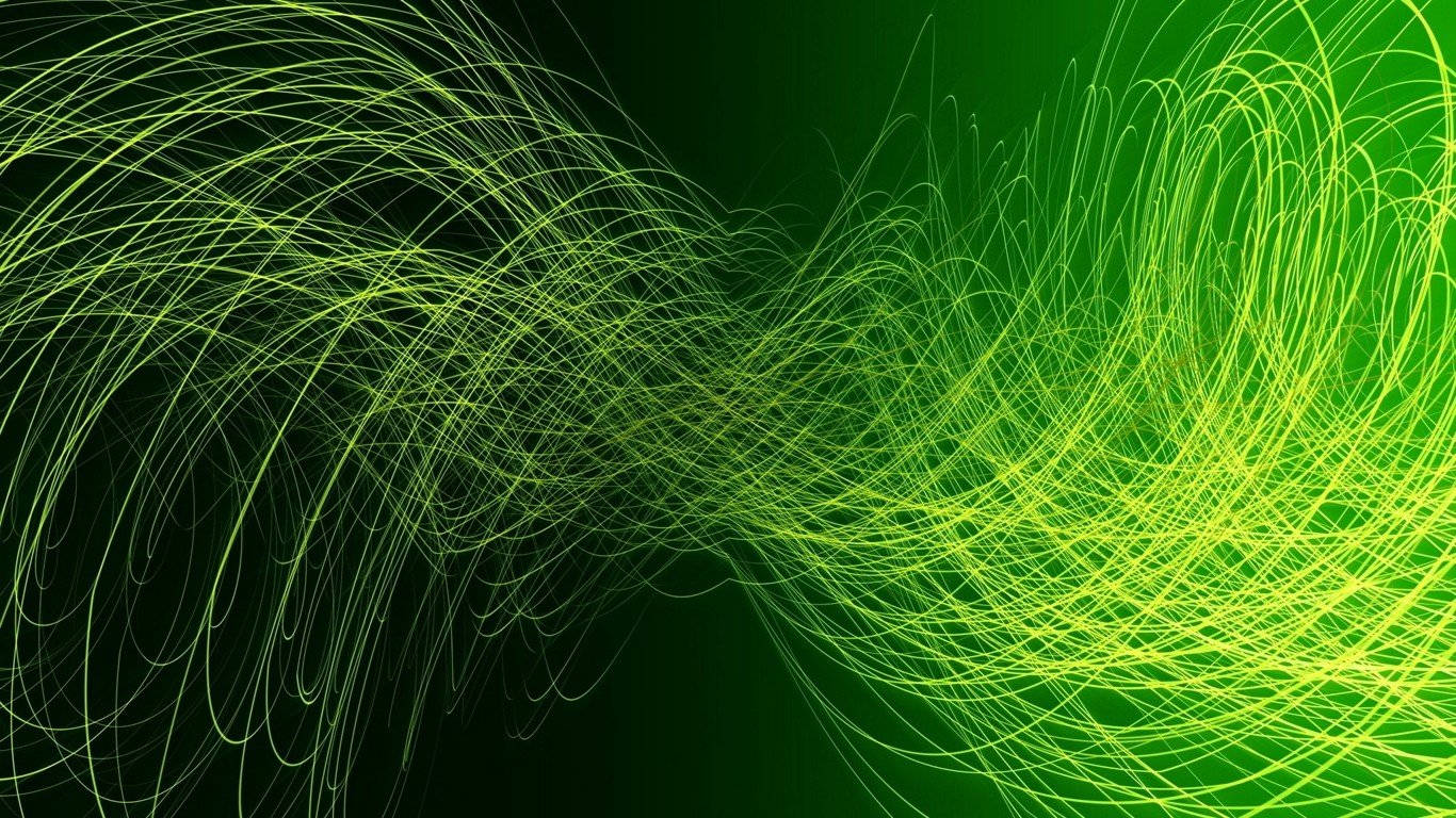 Green Abstract 1366X768 Wallpaper and Background Image