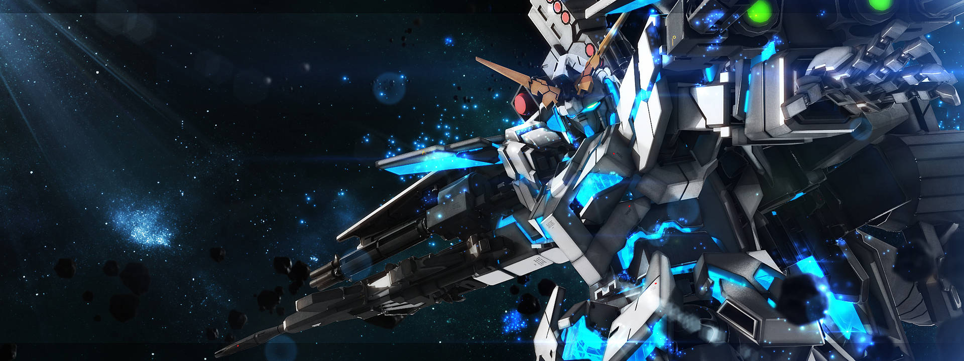 2400X900 Gundam Wallpaper and Background