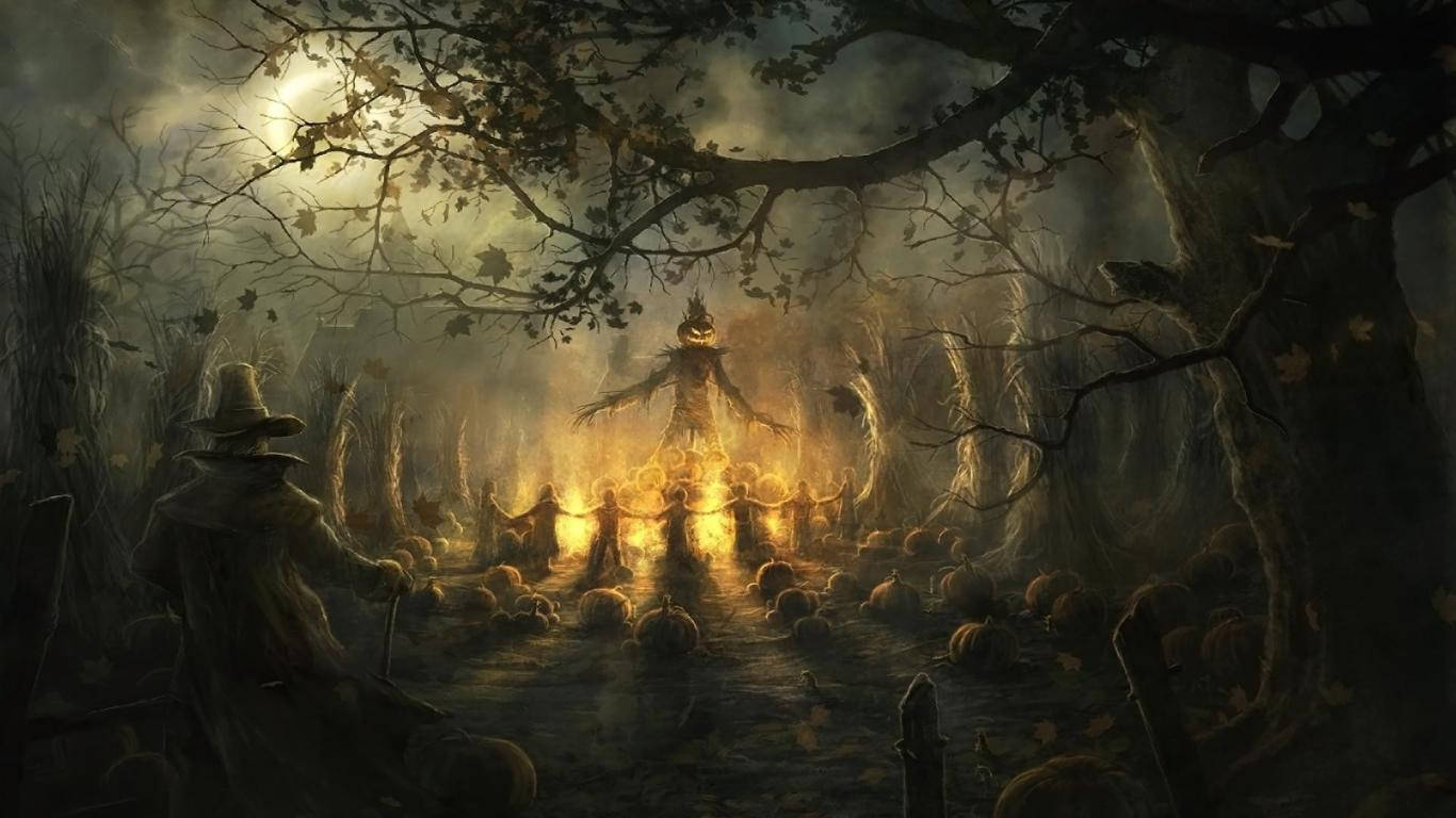 Halloween 1366X768 Wallpaper and Background Image