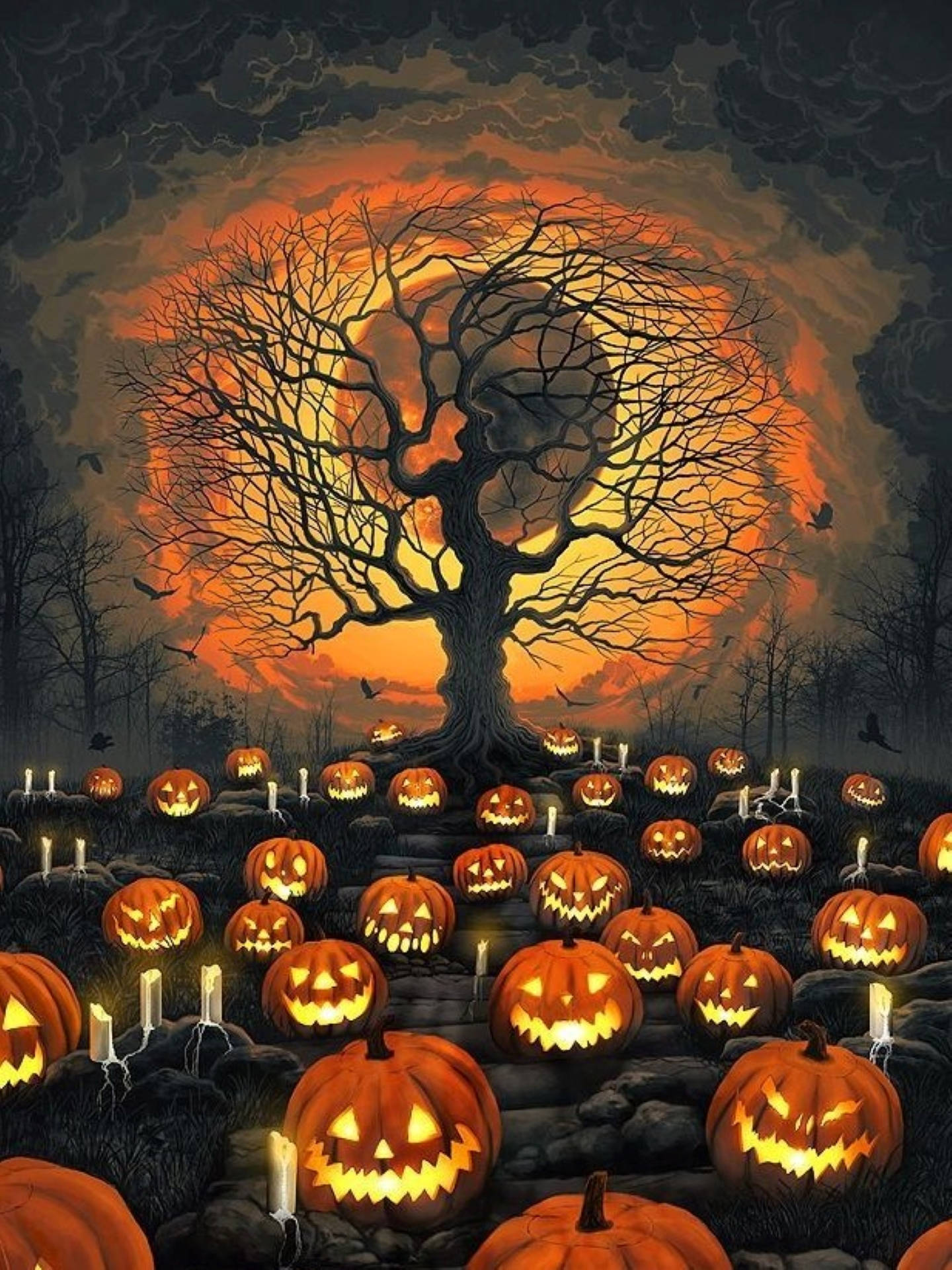 Halloween Aesthetic 1440X1920 Wallpaper and Background Image