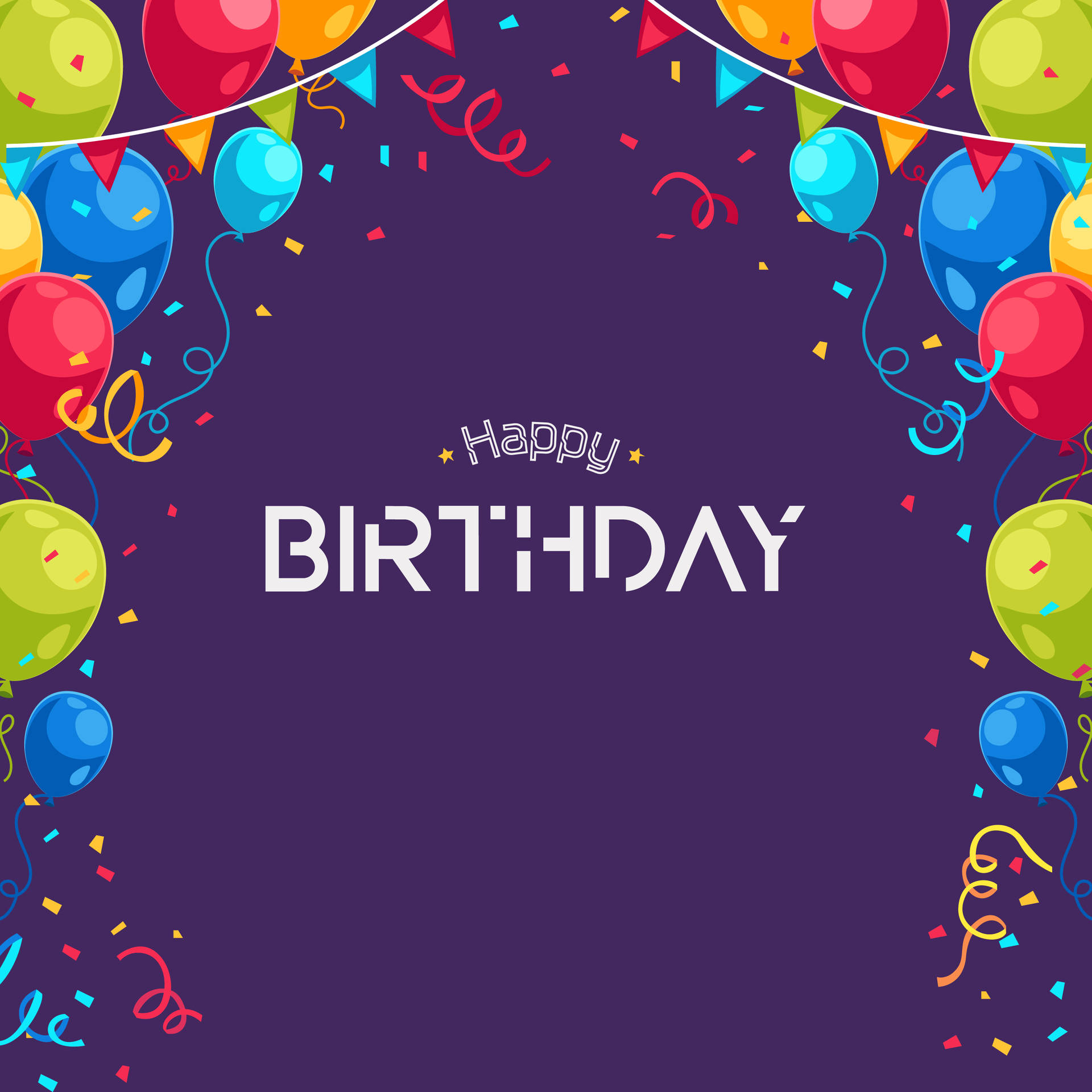 2880X2880 Happy Birthday Wallpaper and Background