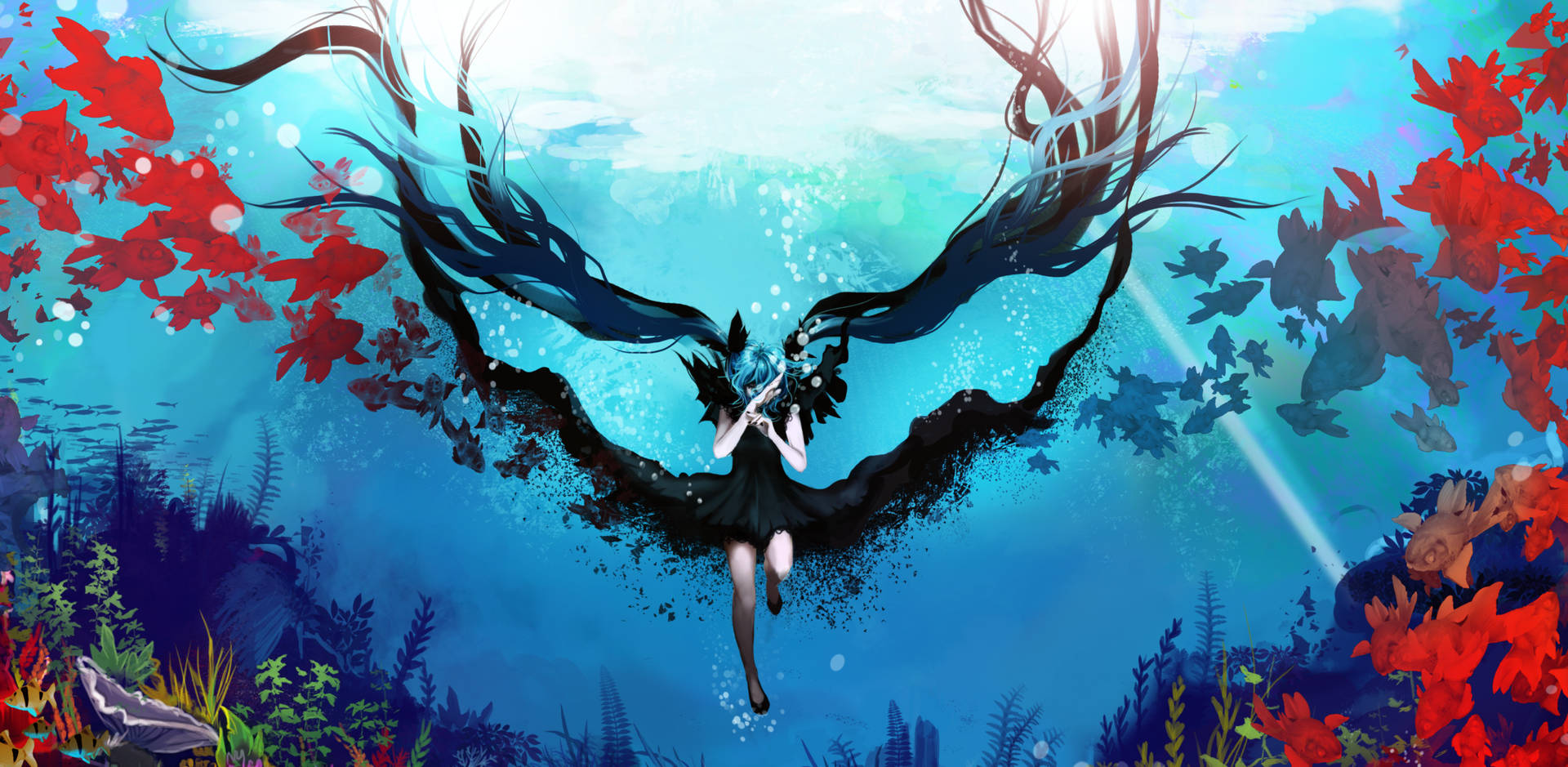 Hatsune Miku 2725X1332 Wallpaper and Background Image