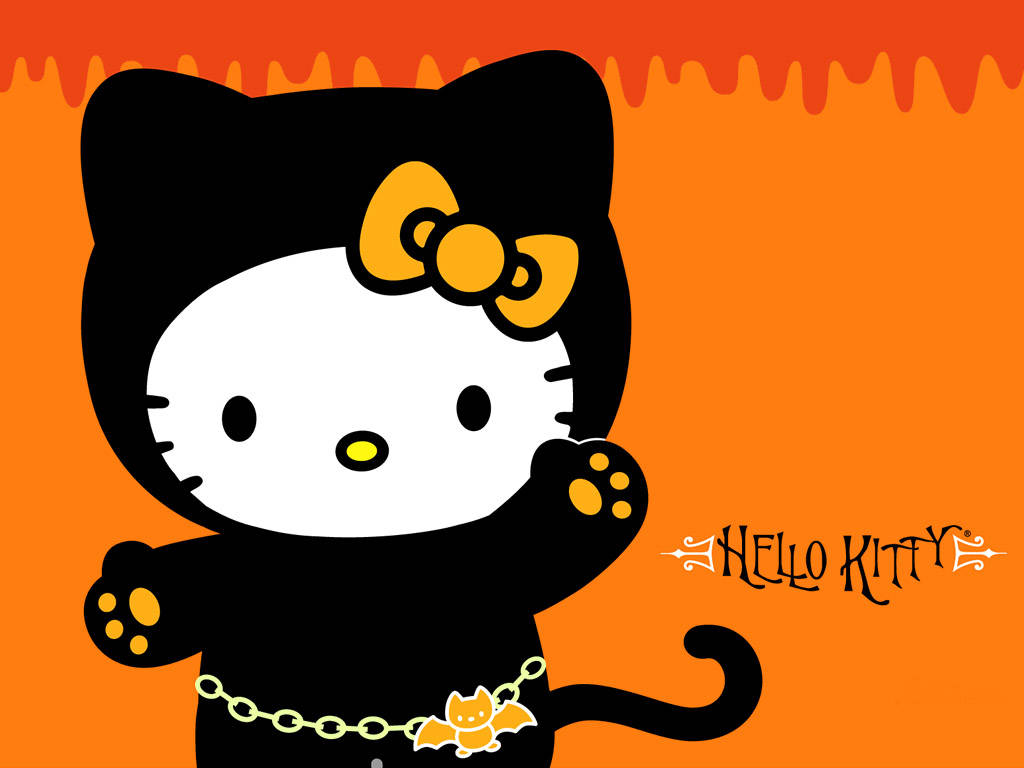 1024X768 Hello Kitty Halloween Wallpaper and Background
