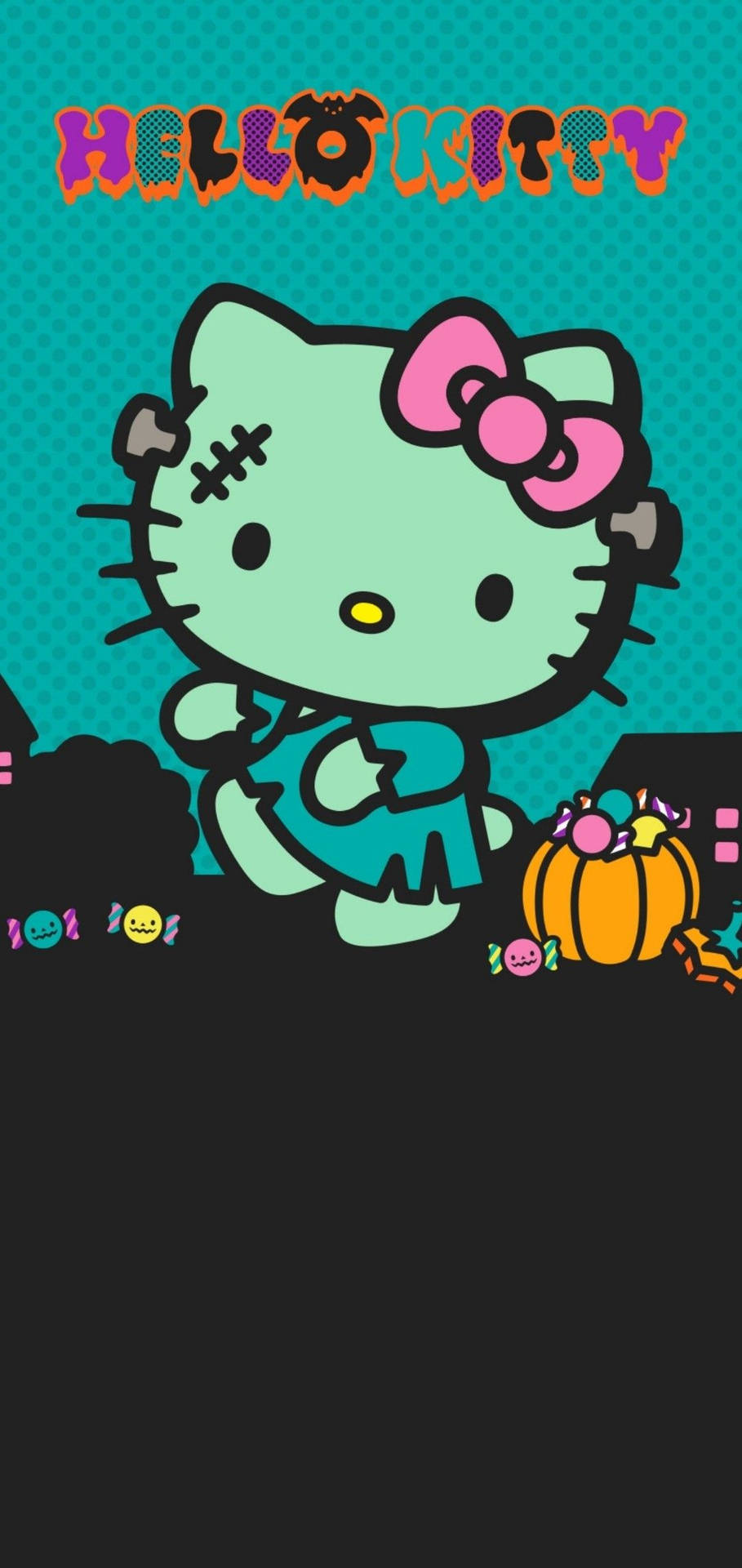 1080X2280 Hello Kitty Halloween Wallpaper and Background