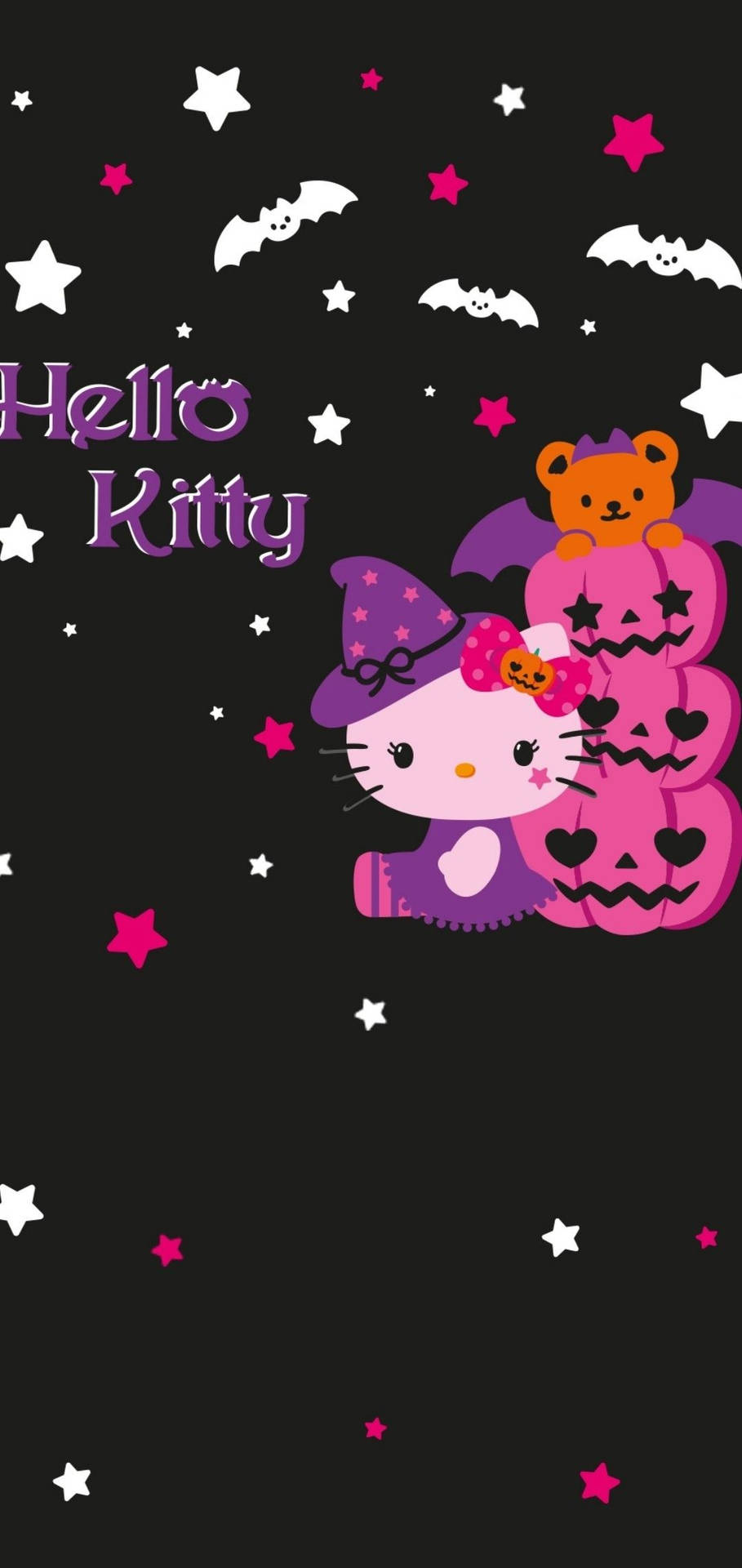 1080X2280 Hello Kitty Halloween Wallpaper and Background