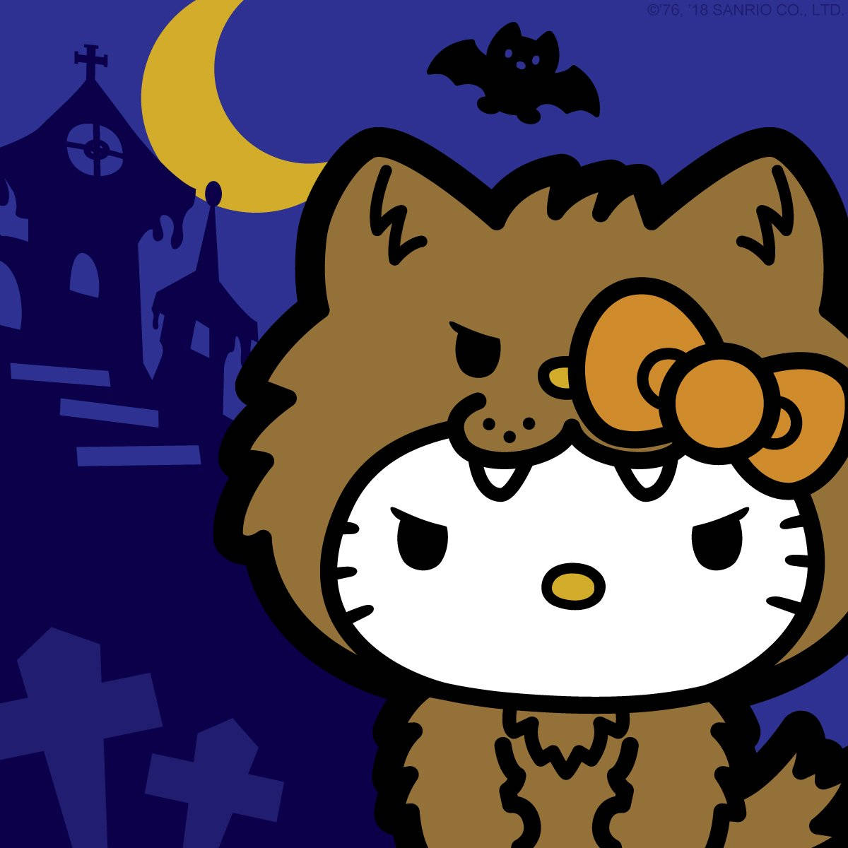 1200X1200 Hello Kitty Halloween Wallpaper and Background