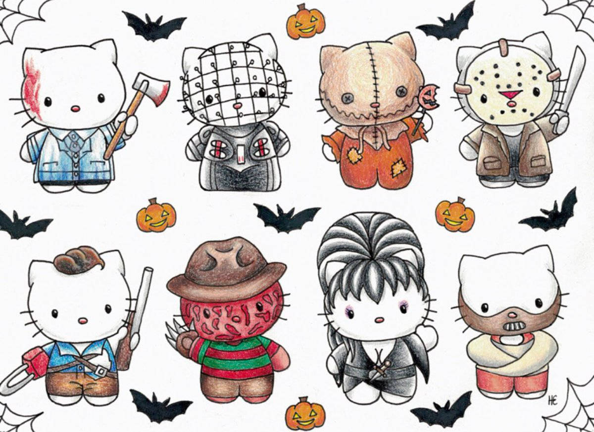1200X874 Hello Kitty Halloween Wallpaper and Background
