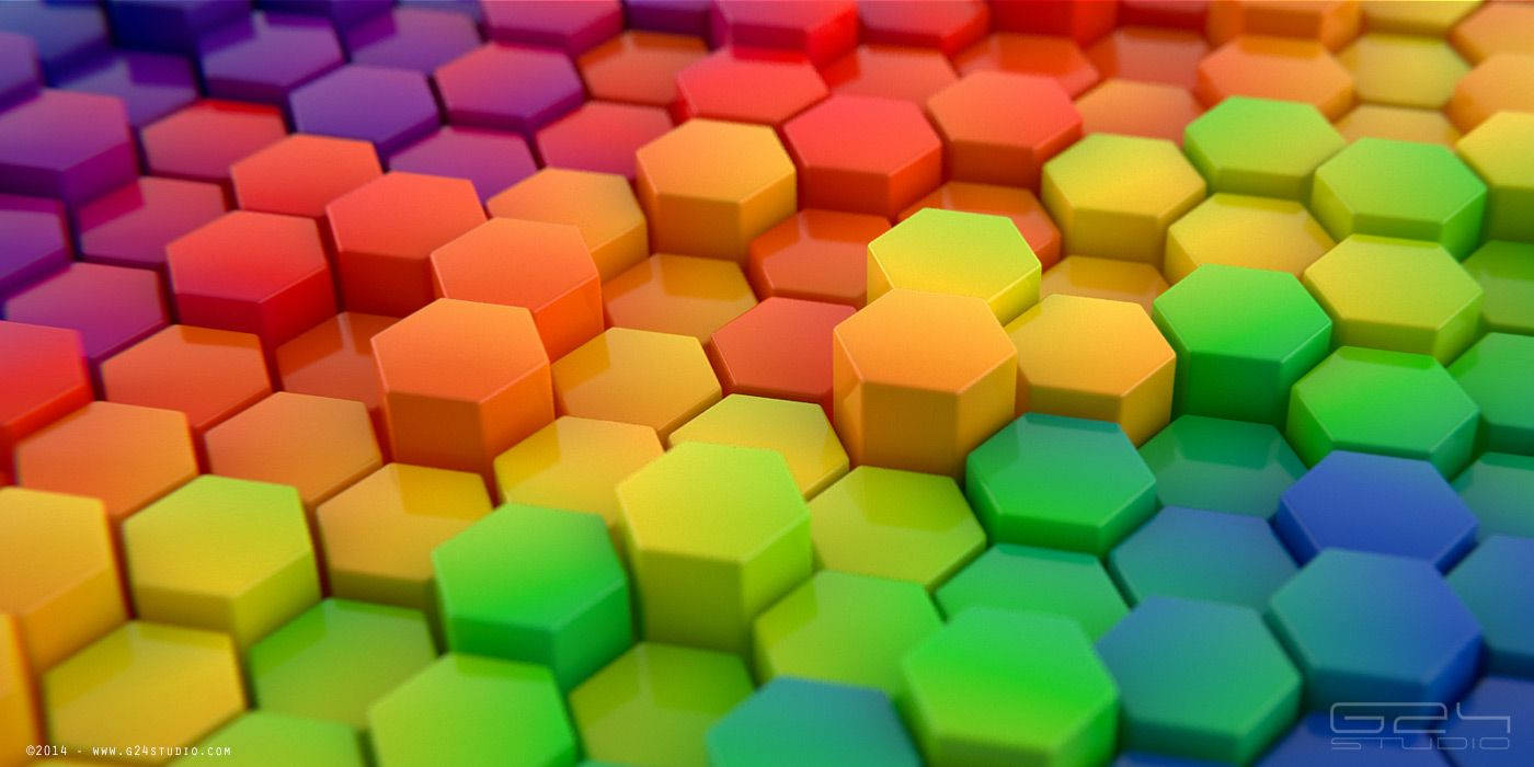 Hexagon 1400X700 Wallpaper and Background Image