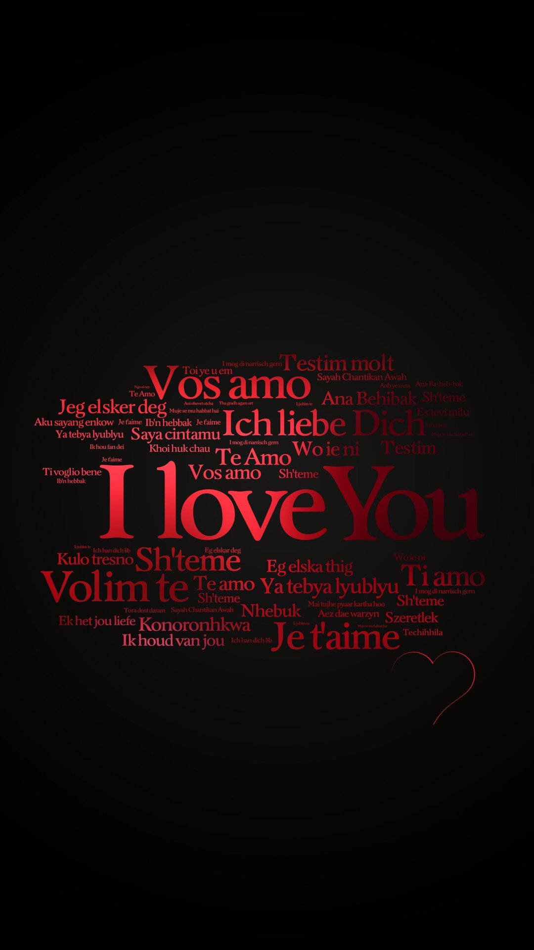 I Love You 1080X1920 Wallpaper and Background Image
