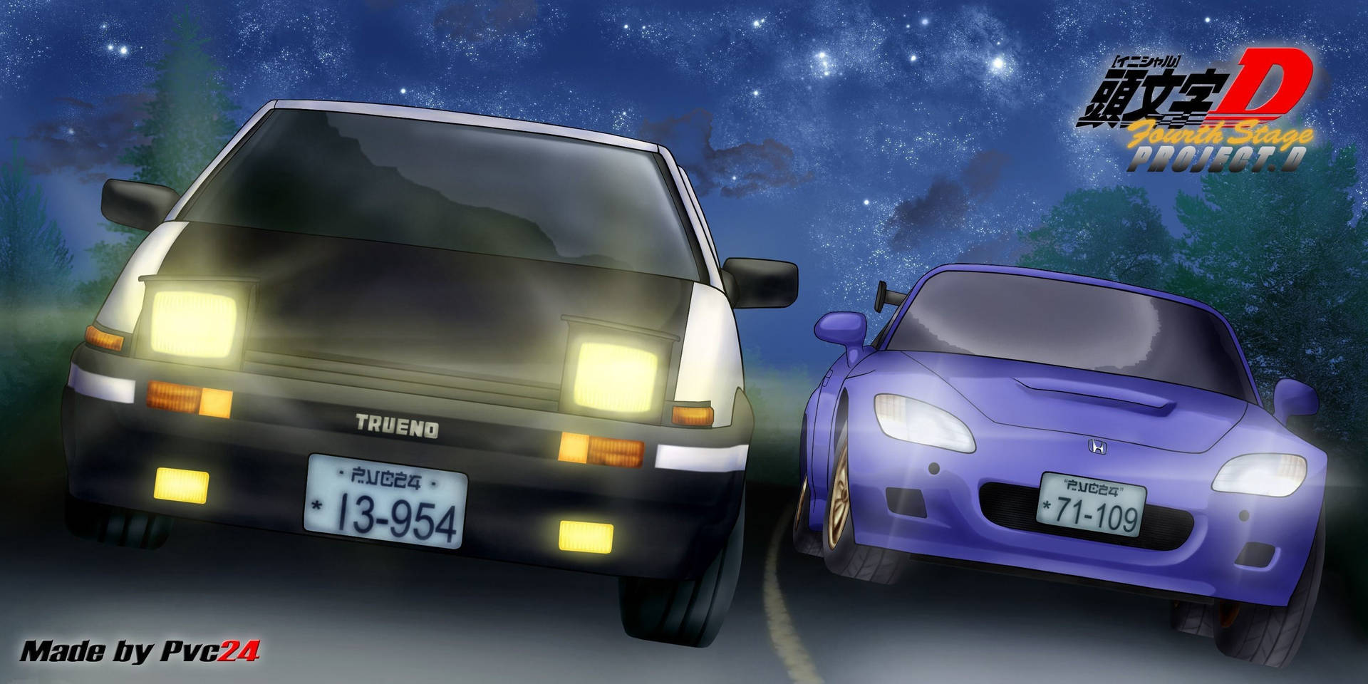 3000X1500 Initial D Wallpaper and Background