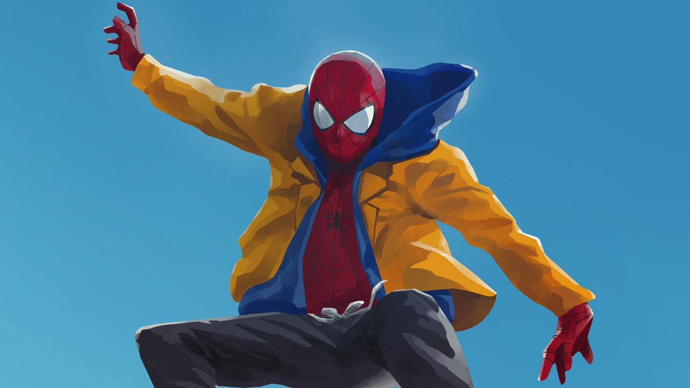 1366X768 Into The Spider Verse Wallpaper and Background