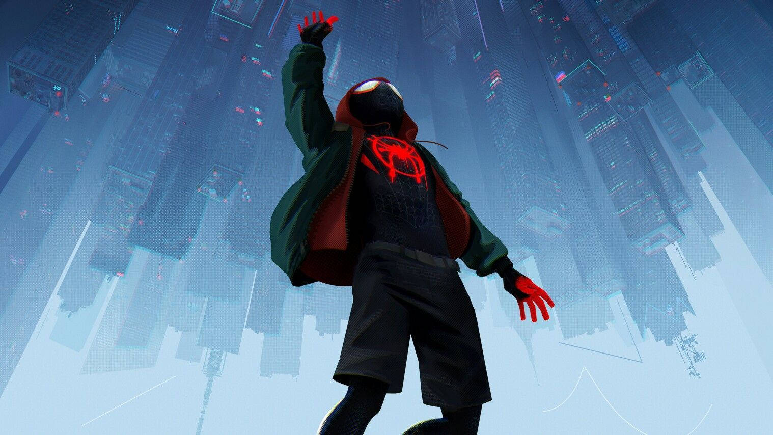 1518X854 Into The Spider Verse Wallpaper and Background
