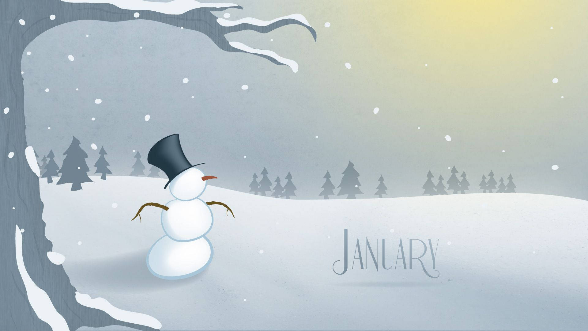 1920X1080 January Wallpaper and Background
