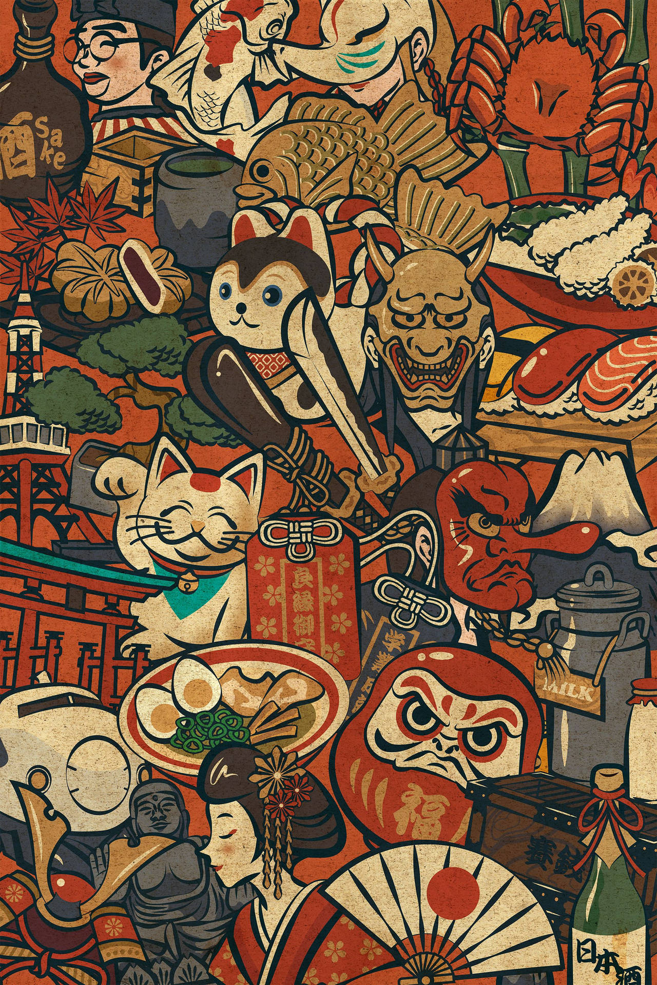2000X3000 Japanese Art Wallpaper and Background