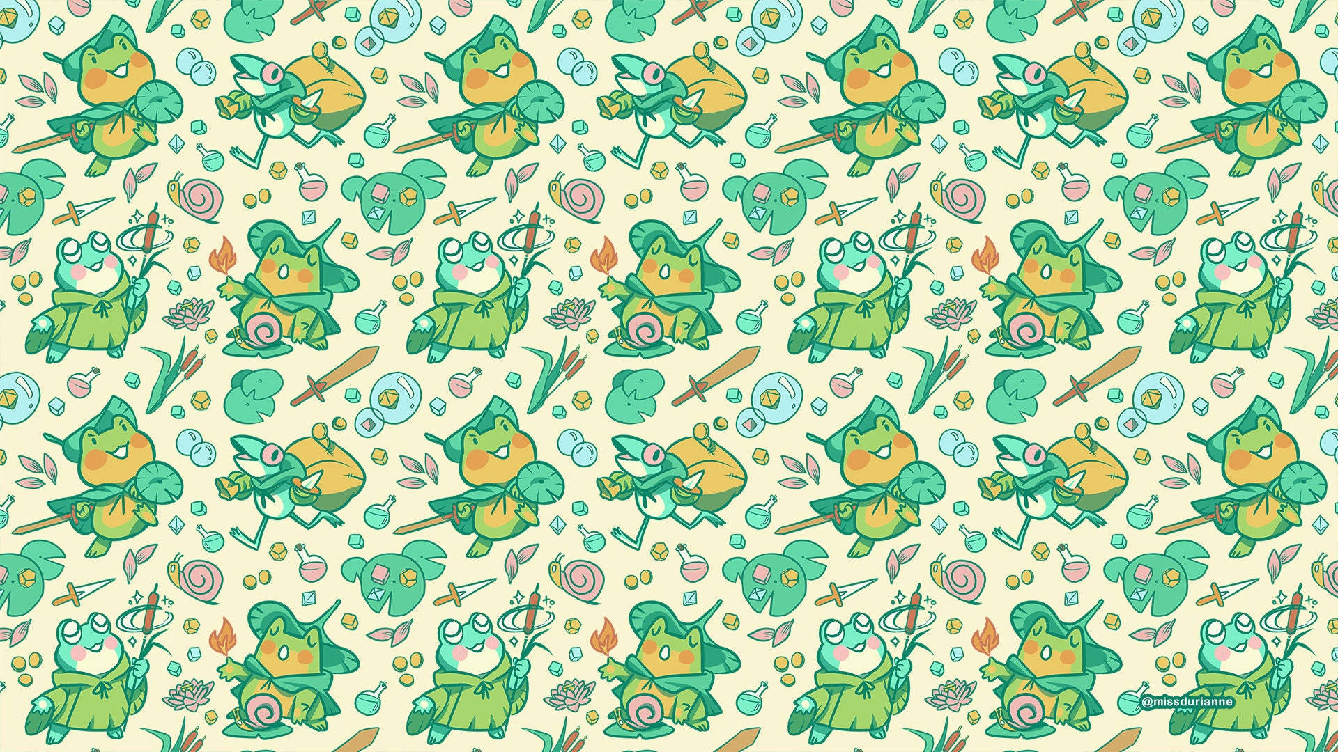1920X1080 Kawaii Frog Wallpaper and Background