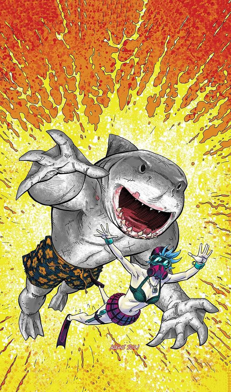 King Shark 800X1356 Wallpaper and Background Image