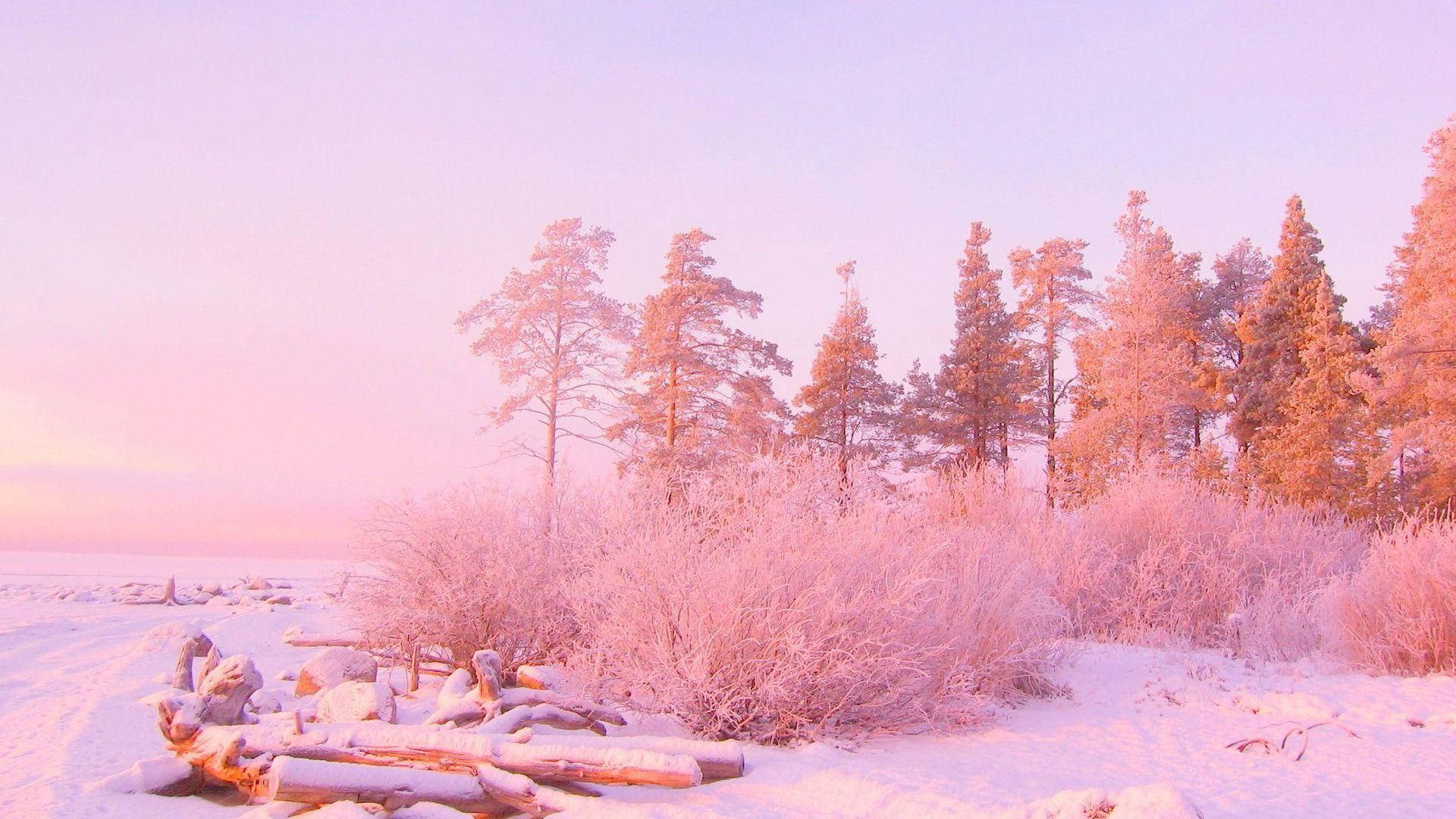 Light Pink Aesthetic 1920X1080 Wallpaper and Background Image