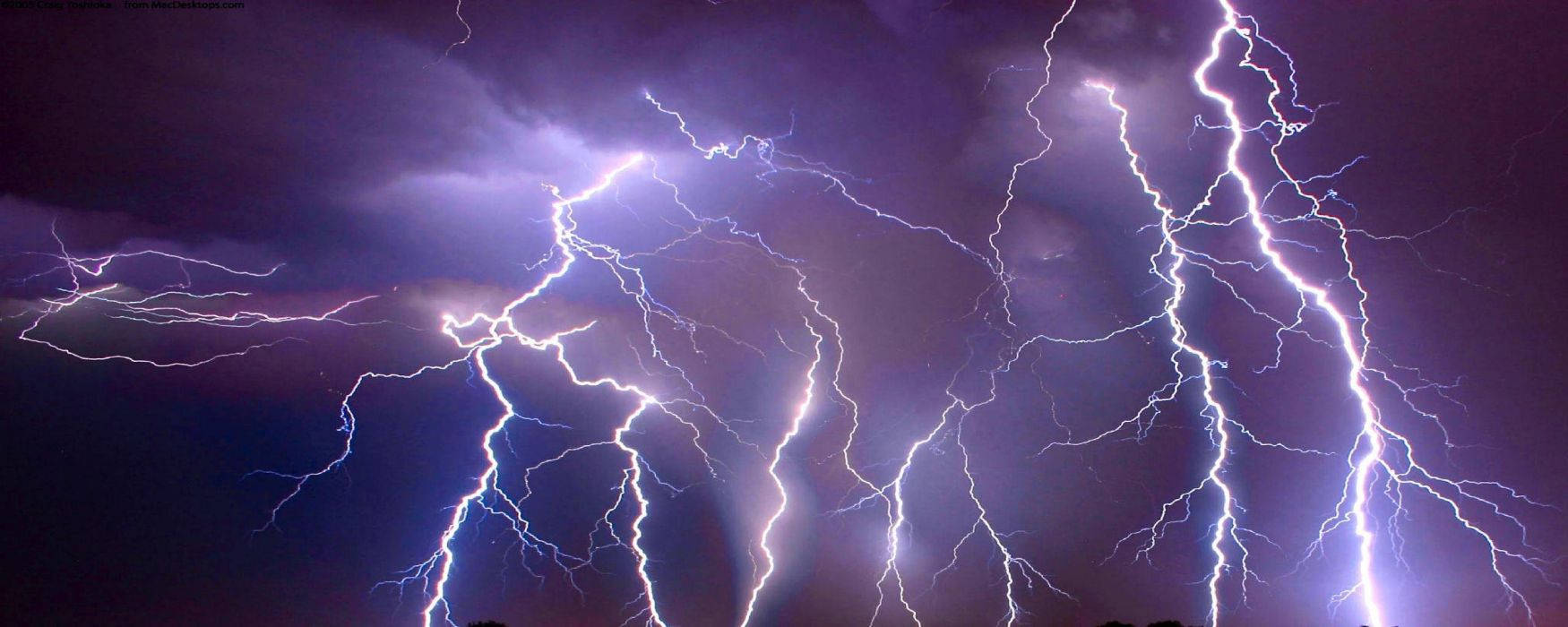 Lightning 1750X700 Wallpaper and Background Image
