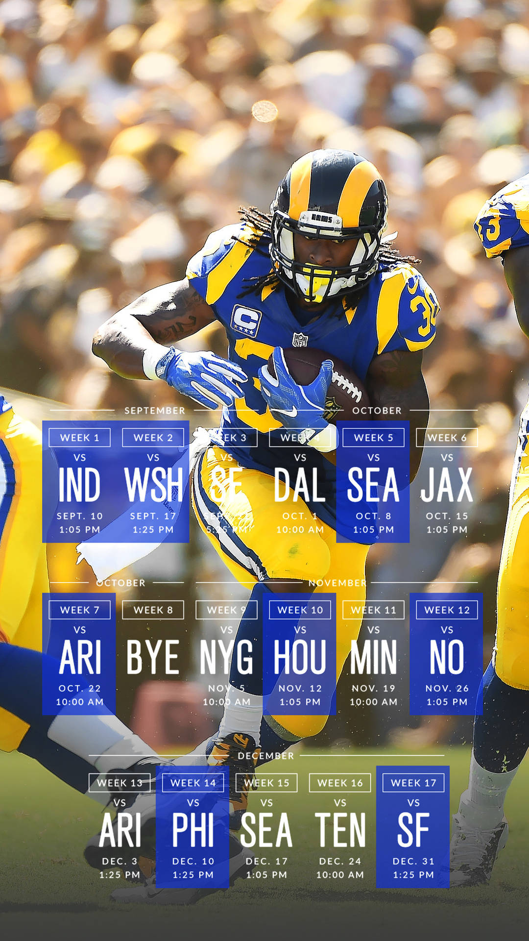 1242X2208 Los Angeles Rams Wallpaper and Background