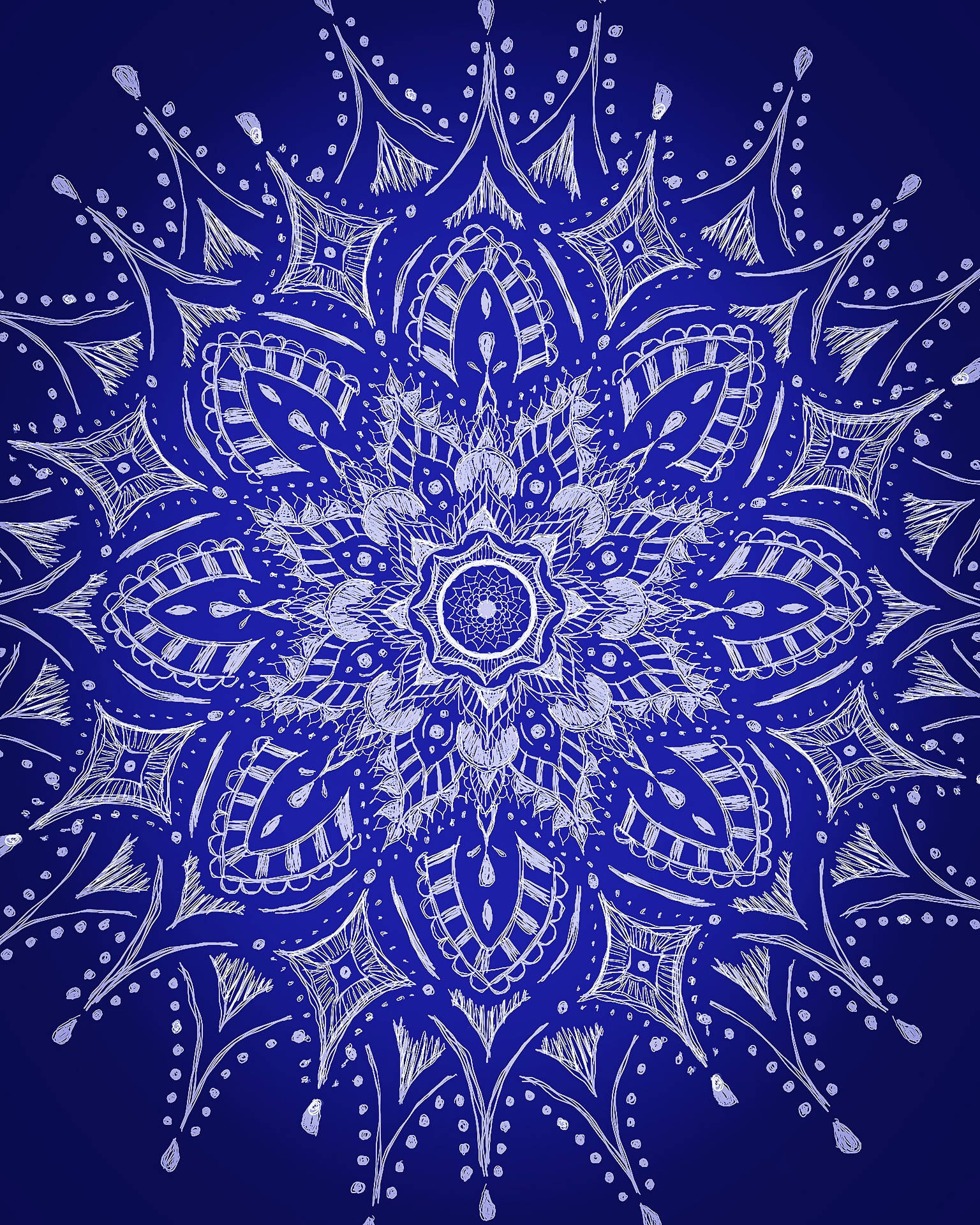 3072X3840 Mandala Wallpaper and Background