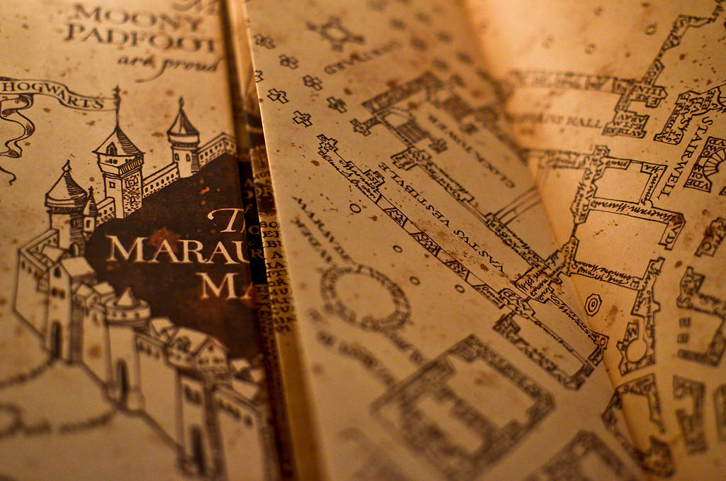 1024X678 Marauders Map Wallpaper and Background