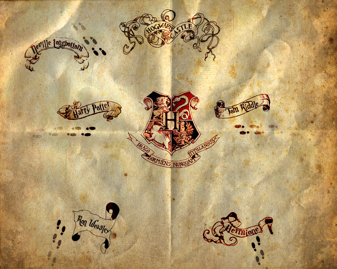 1280X1024 Marauders Map Wallpaper and Background