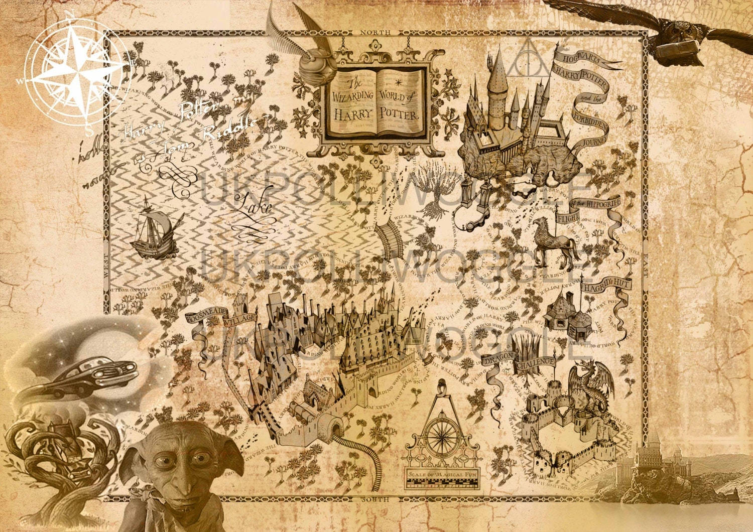 1500X1060 Marauders Map Wallpaper and Background