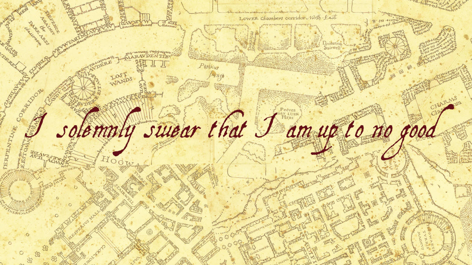 1600X900 Marauders Map Wallpaper and Background