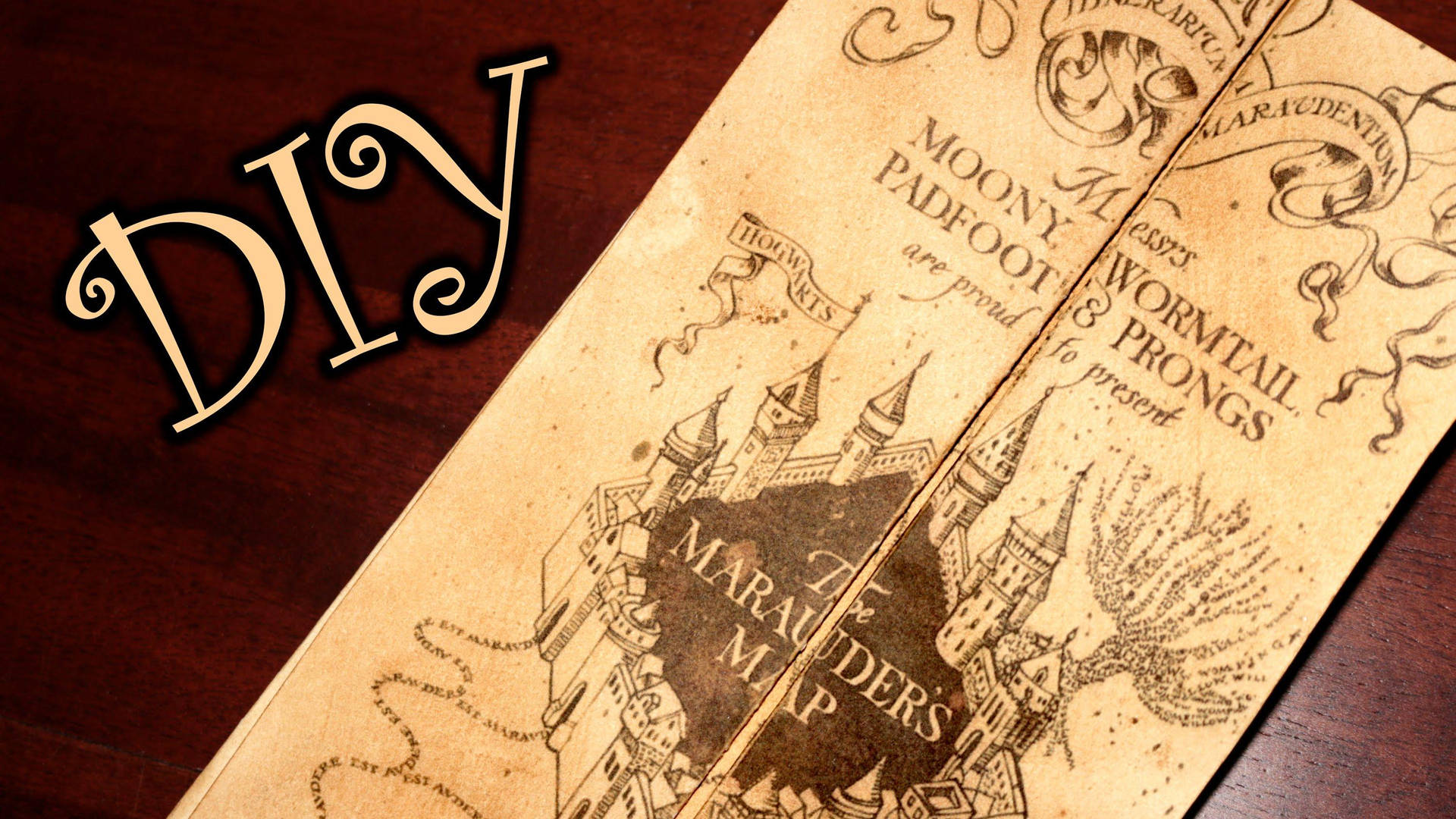 3000X1688 Marauders Map Wallpaper and Background