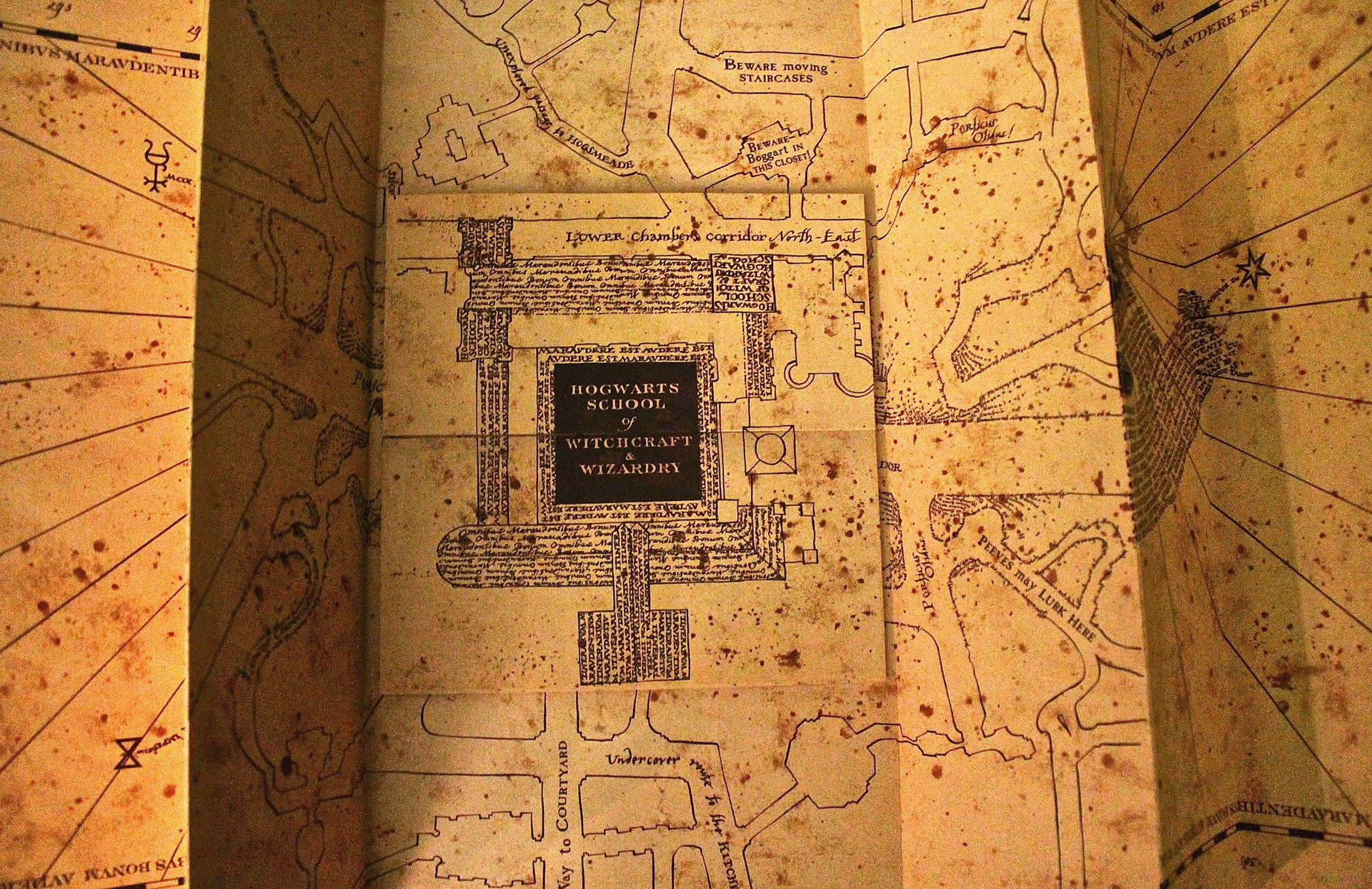 4259X2759 Marauders Map Wallpaper and Background