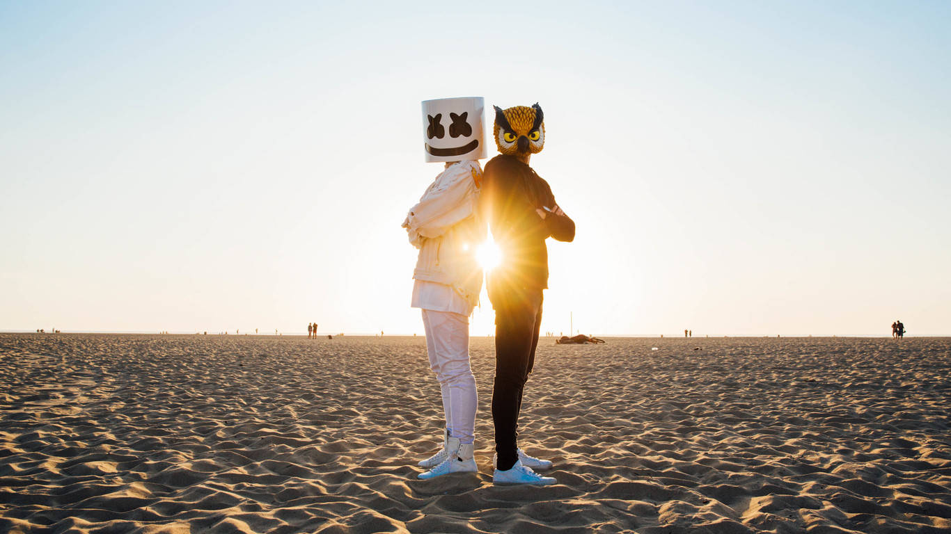 Marshmello 1366X768 Wallpaper and Background Image