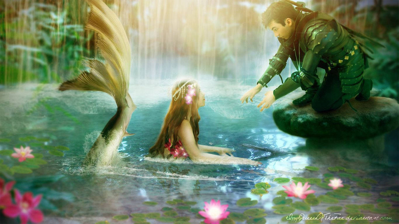 1366X768 Mermaid Wallpaper and Background