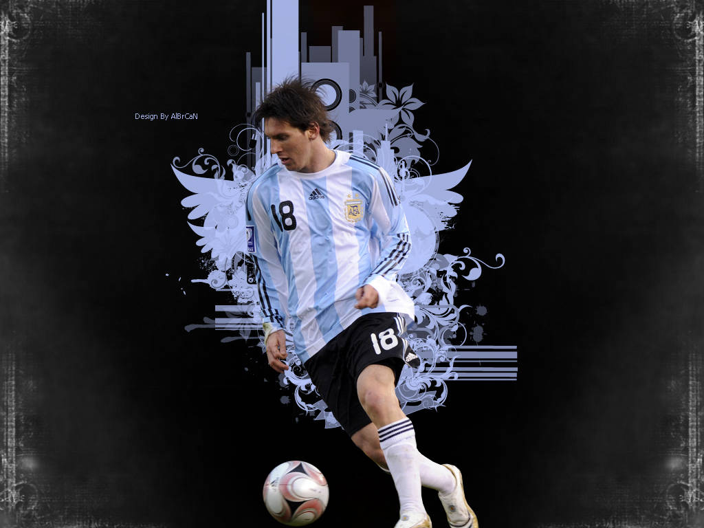 1024X768 Messi Wallpaper and Background