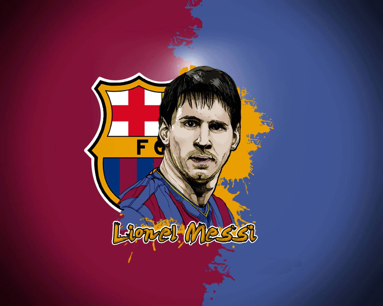 Messi 1280X1024 wallpaper
