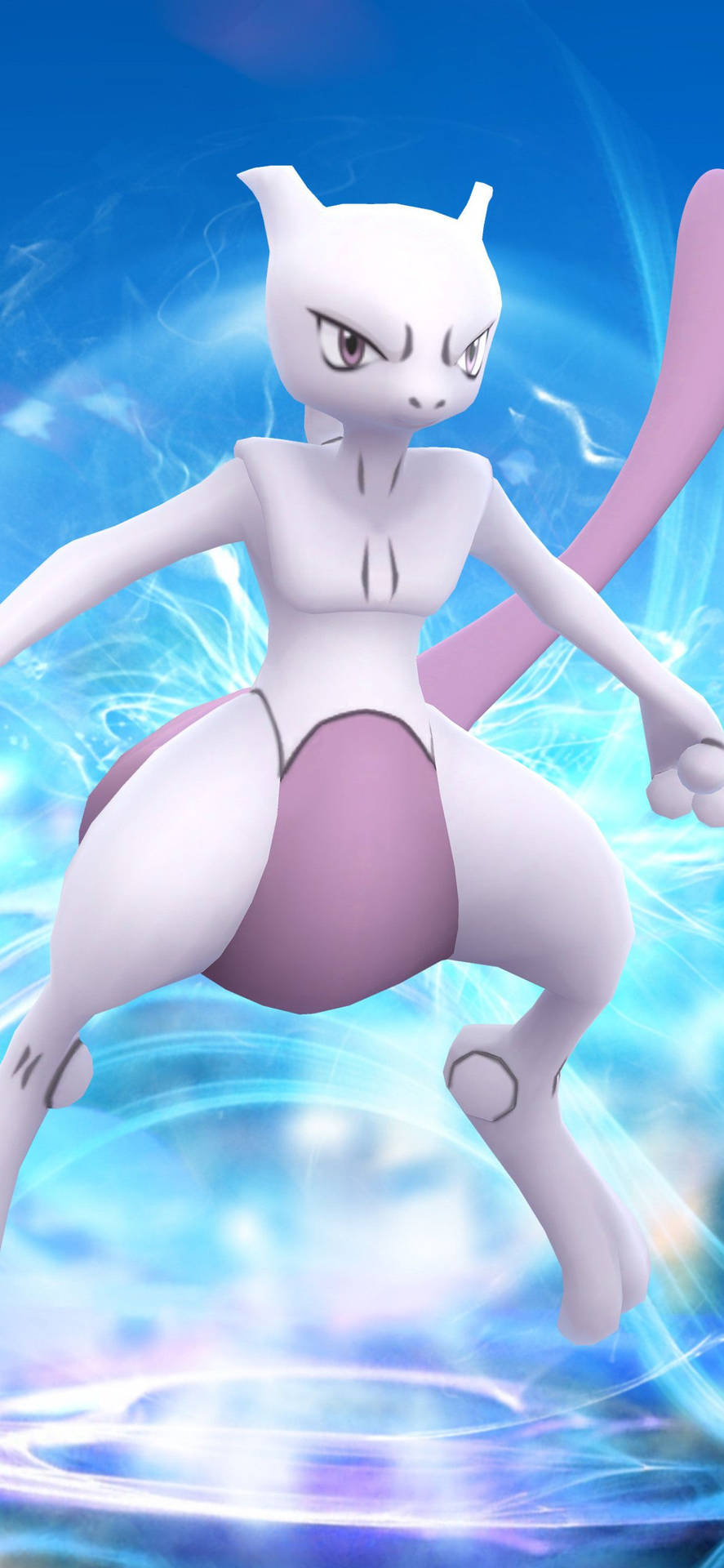 1242X2688 Mewtwo Wallpaper and Background