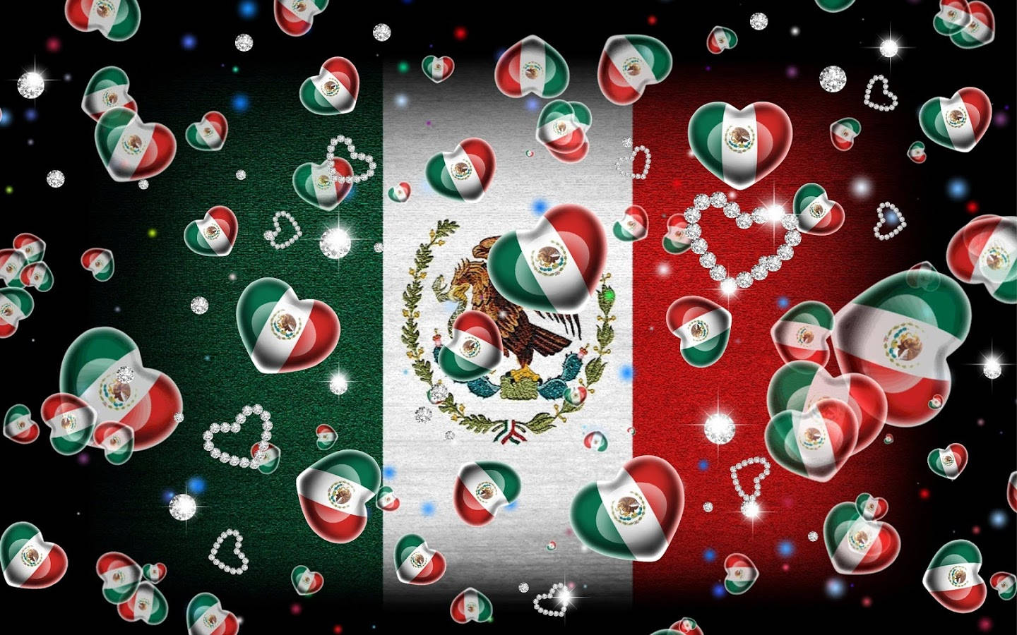 1440X900 Mexico Flag Wallpaper and Background