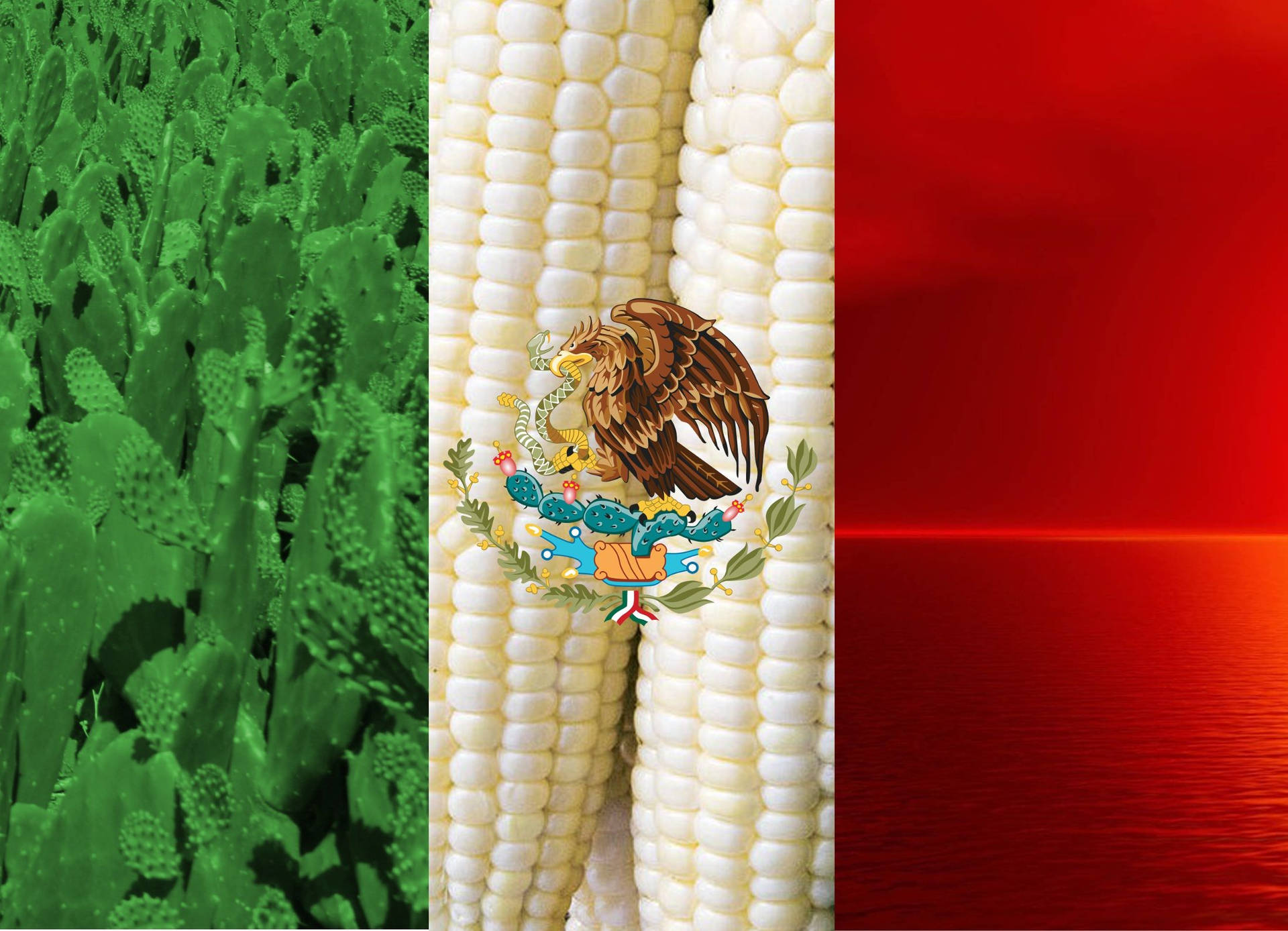 2196X1588 Mexico Flag Wallpaper and Background