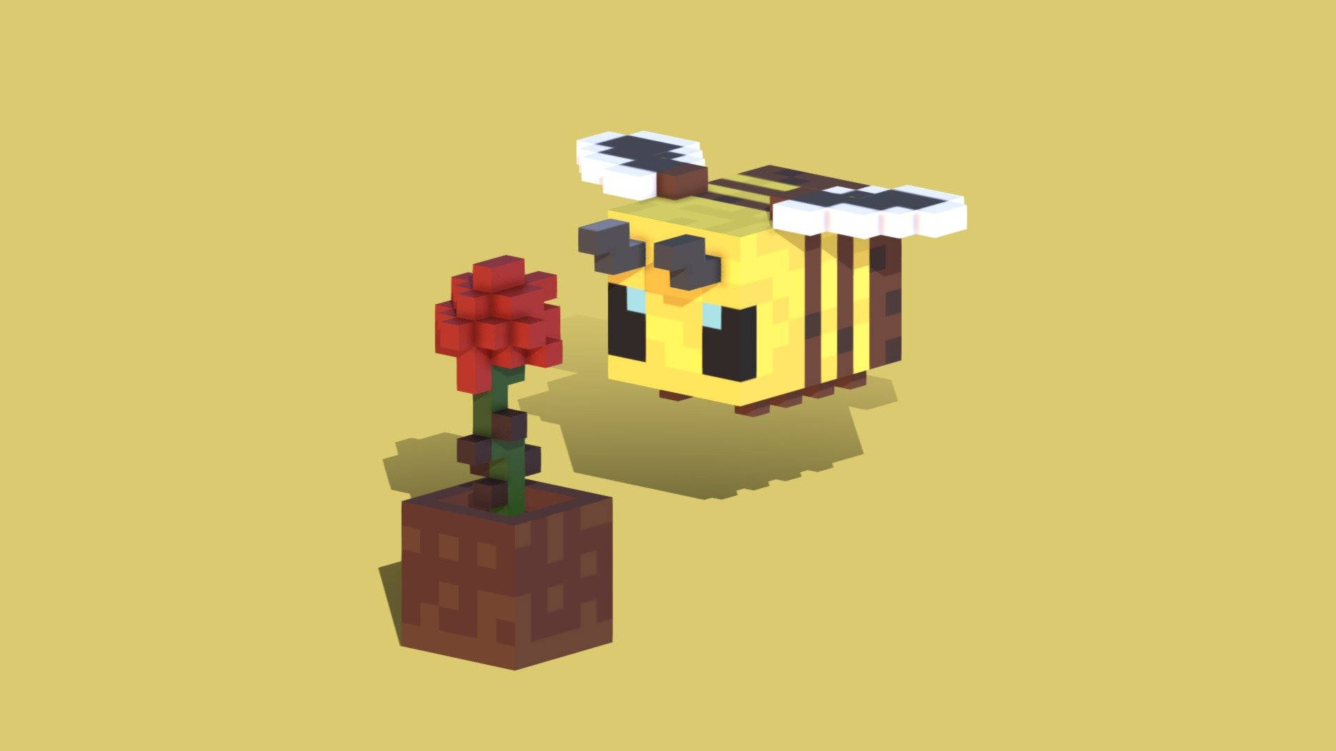Minecraft Bee 1920X1080 Wallpaper and Background Image