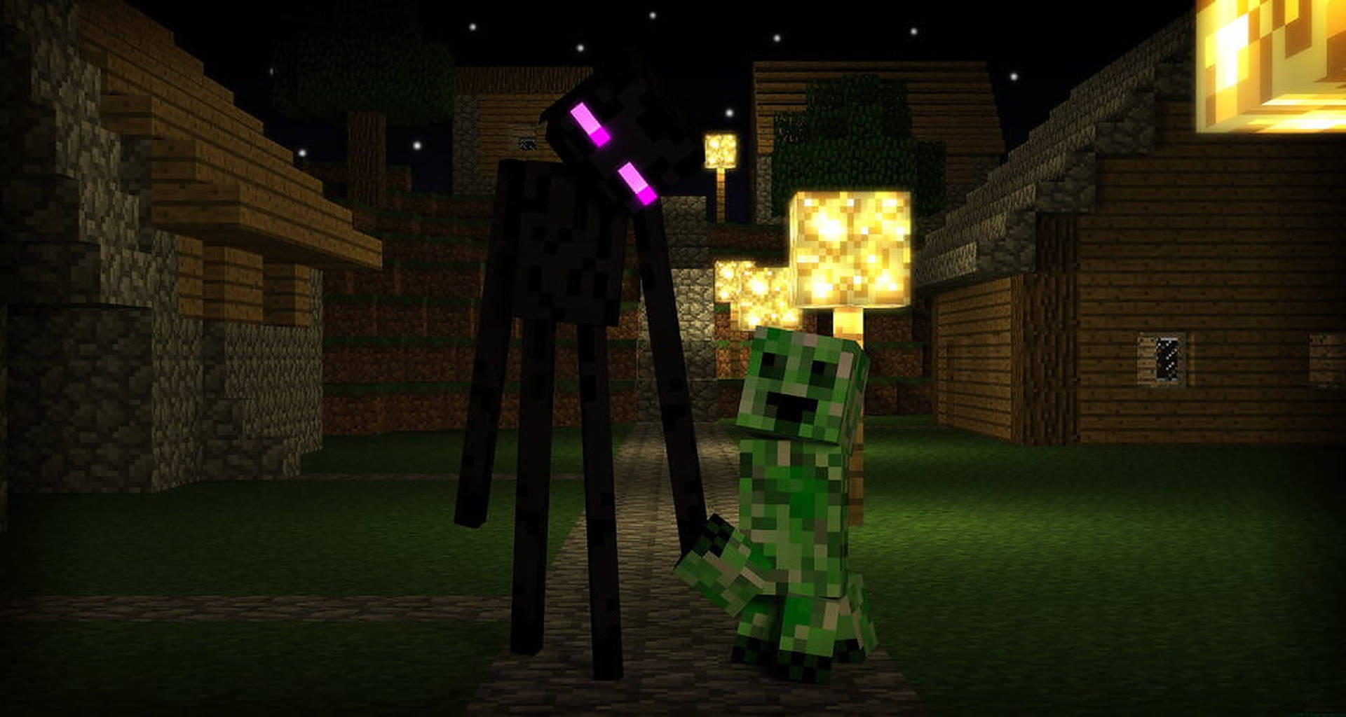 2320X1237 Minecraft Creeper Wallpaper and Background