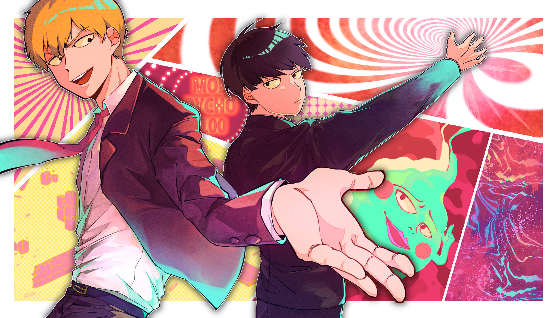 1919X1105 Mob Psycho 100 Wallpaper and Background