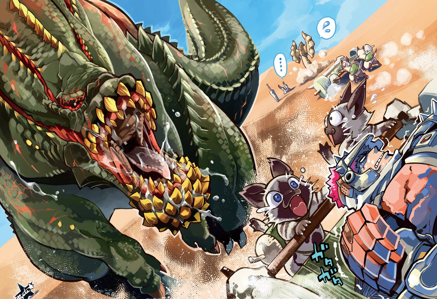 1497X1027 Monster Hunter Wallpaper and Background