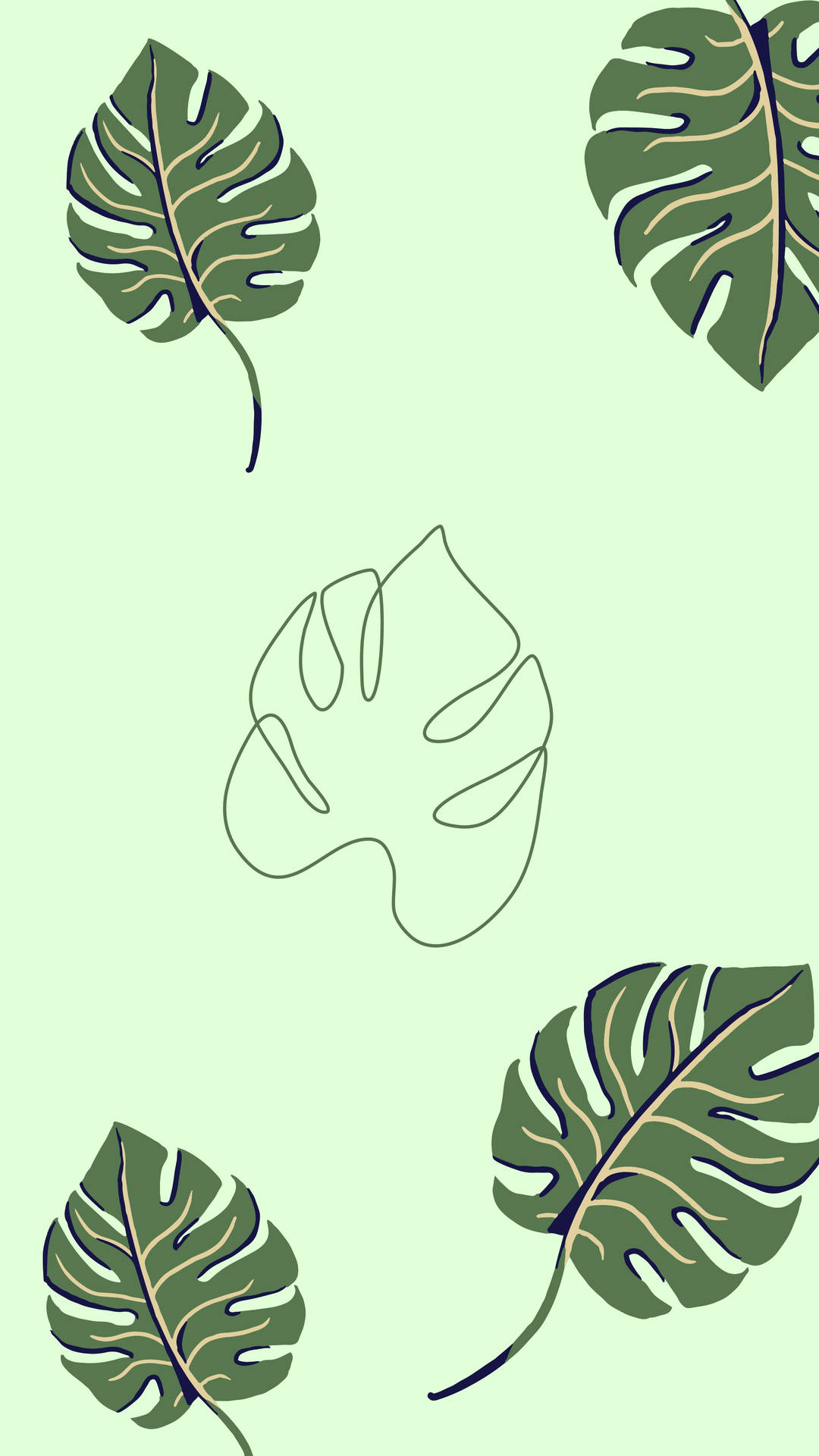 2160X3840 Monstera Wallpaper and Background