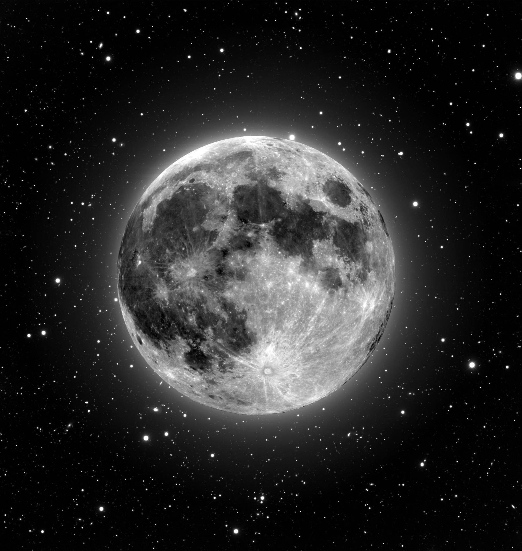 Moon And Stars 2048X2158 Wallpaper and Background Image