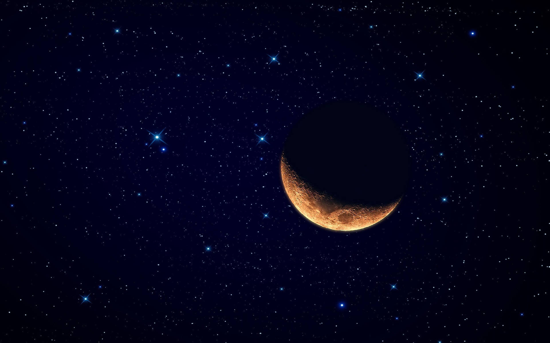 2560X1600 Moon And Stars Wallpaper and Background
