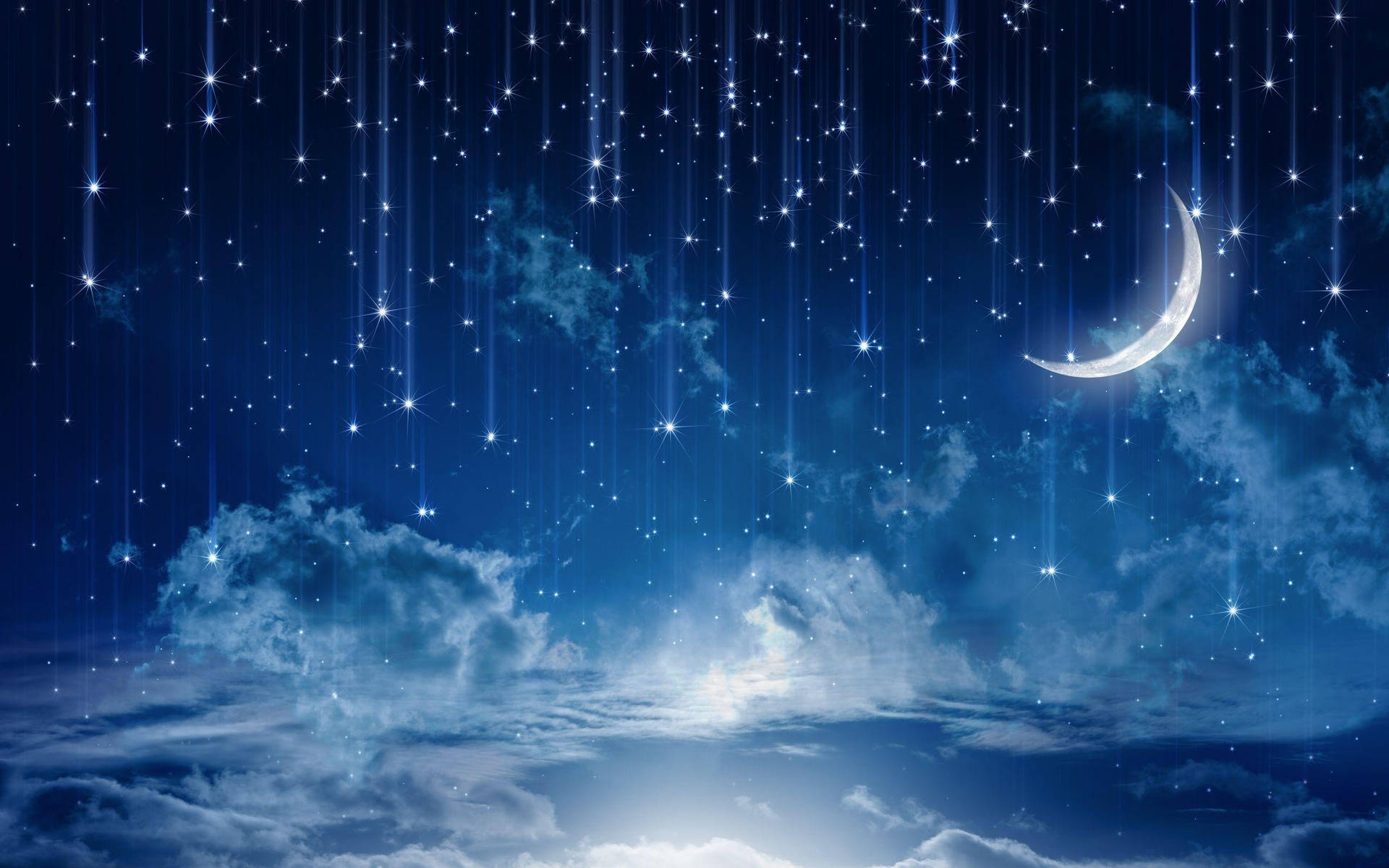 2560X1600 Moon And Stars Wallpaper and Background